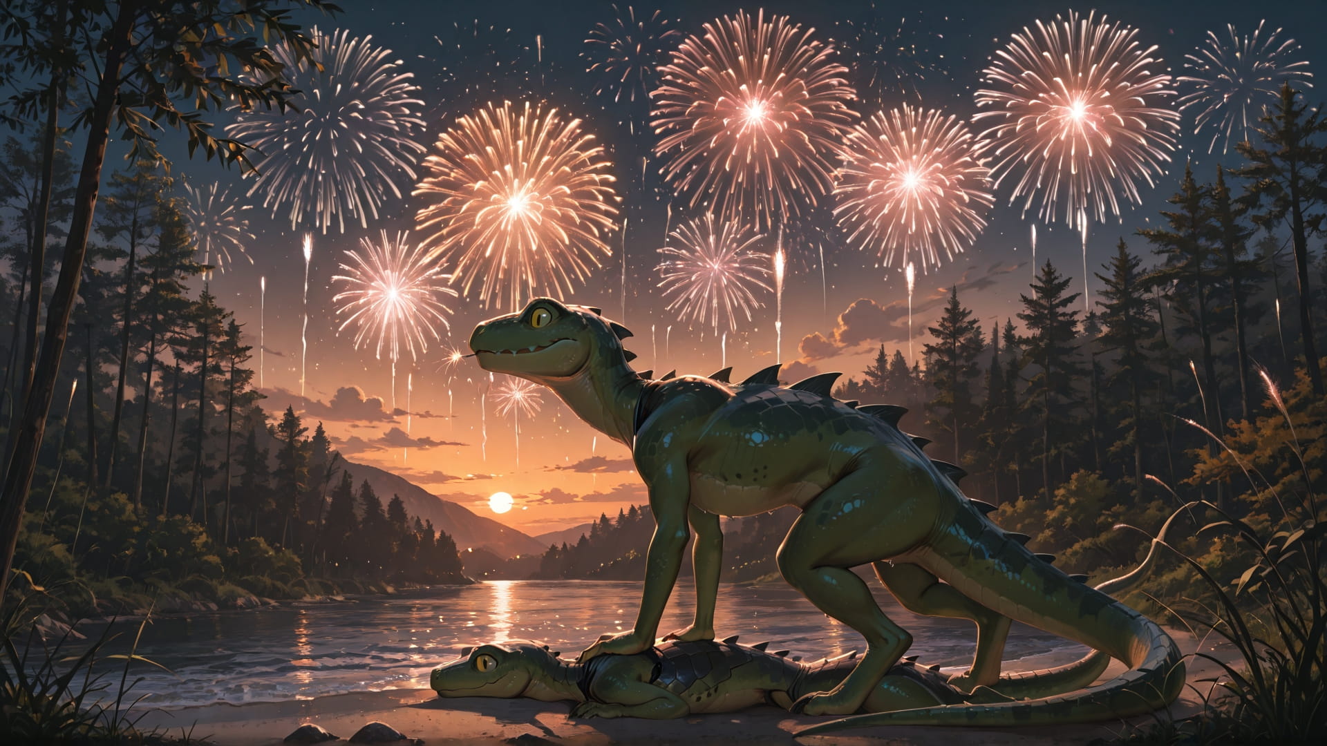 Orange Afternoon Nature Fireworks smartphone wallpaper free download, vertical 16:9 format, Orange, Afternoon, Nature, Summer