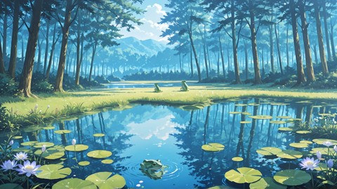 Blue Afternoon Nature FloatingIslands smartphone wallpaper free download, vertical 9:16 format, Blue, Afternoon, Nature, Spring