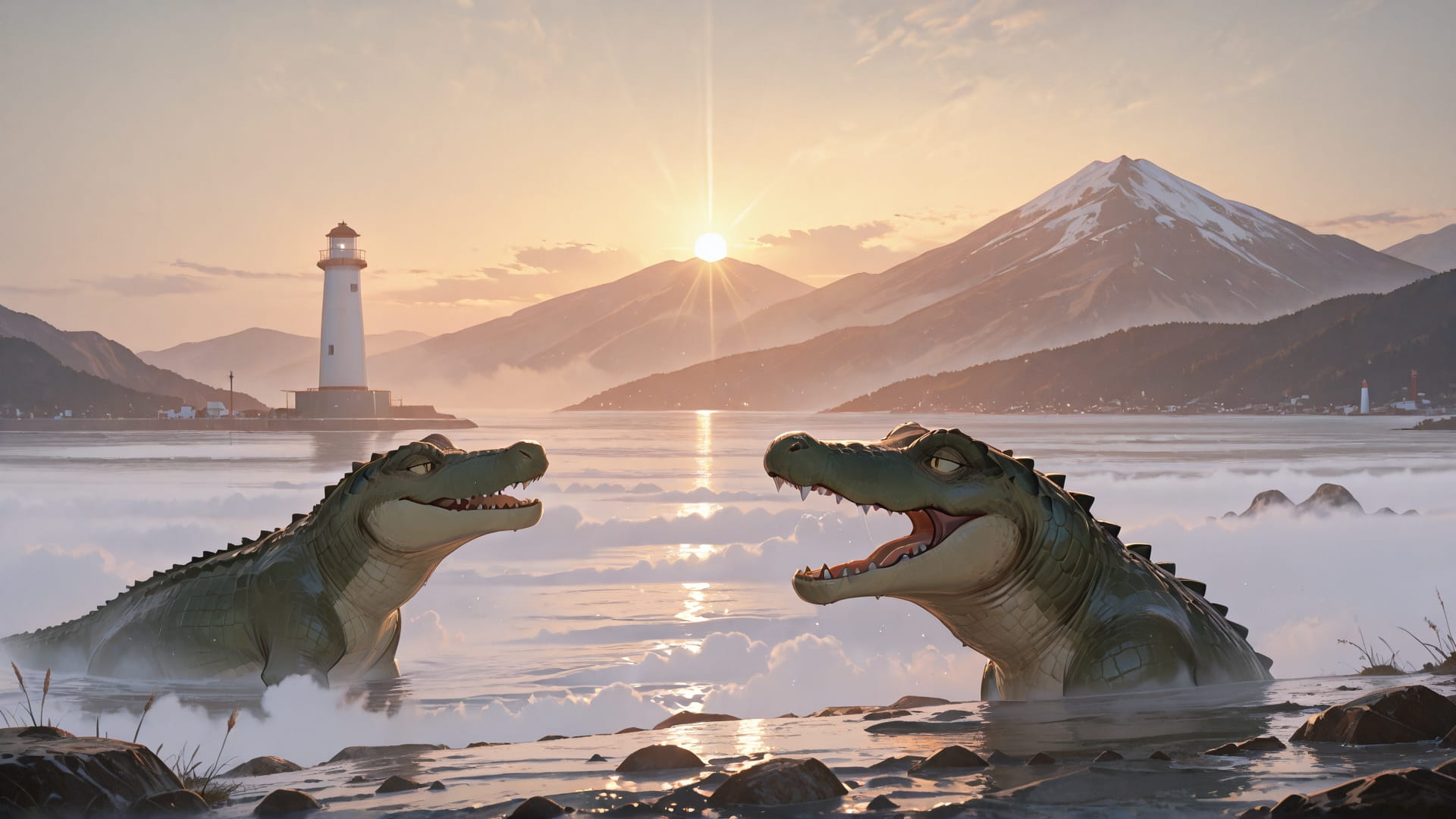 Brown Afternoon Mountain Fog smartphone wallpaper free download, vertical 16:9 format, Brown, Afternoon, Mountain, Spring