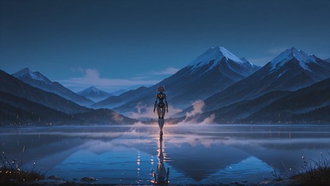 Brown Night Mountain Fog smartphone wallpaper free download, vertical 9:16 format, Brown, Night, Mountain, Spring