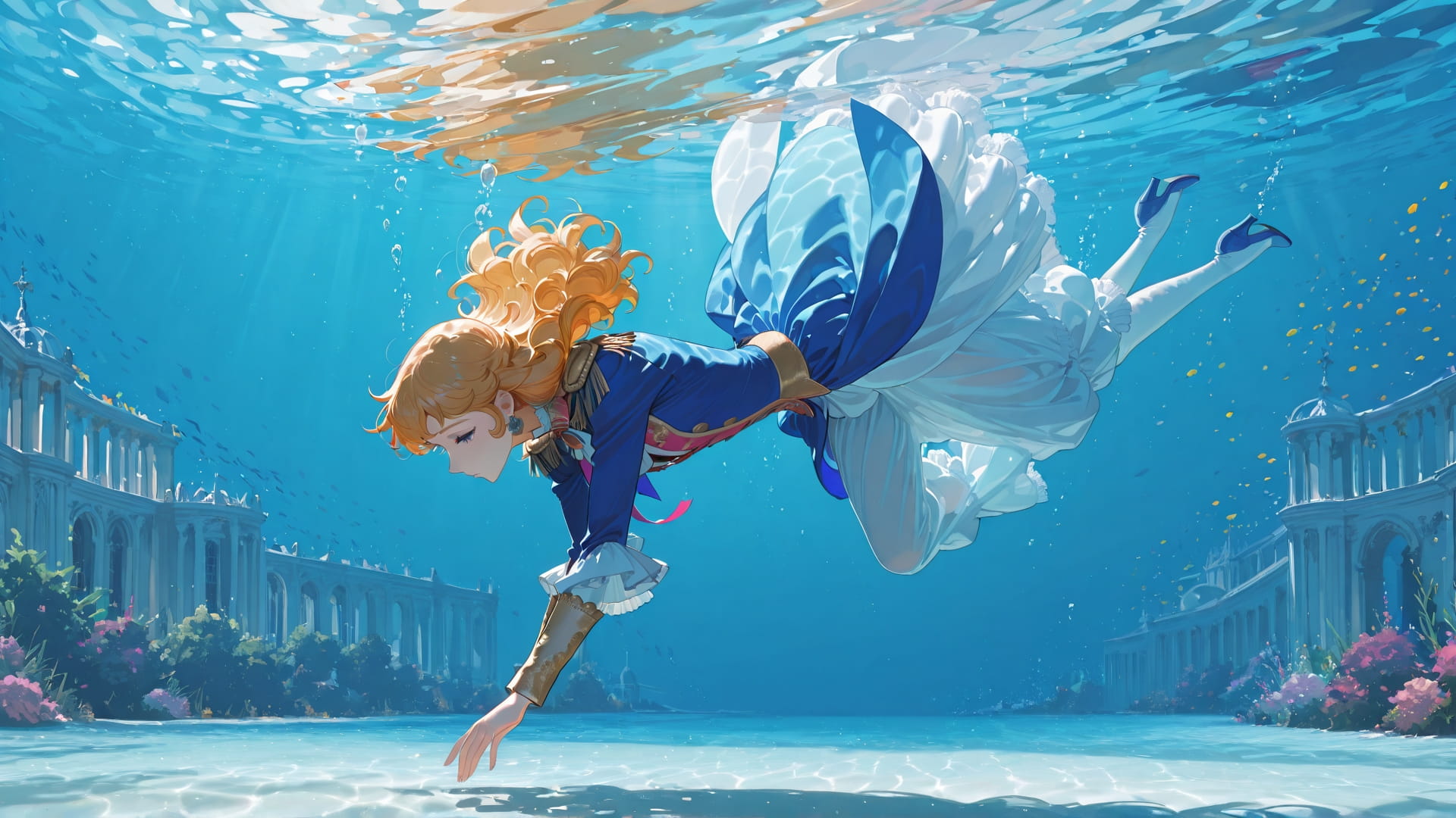 Blue Afternoon Sea France smartphone wallpaper free download, vertical 16:9 format, Blue, Afternoon, Sea, Spring 001