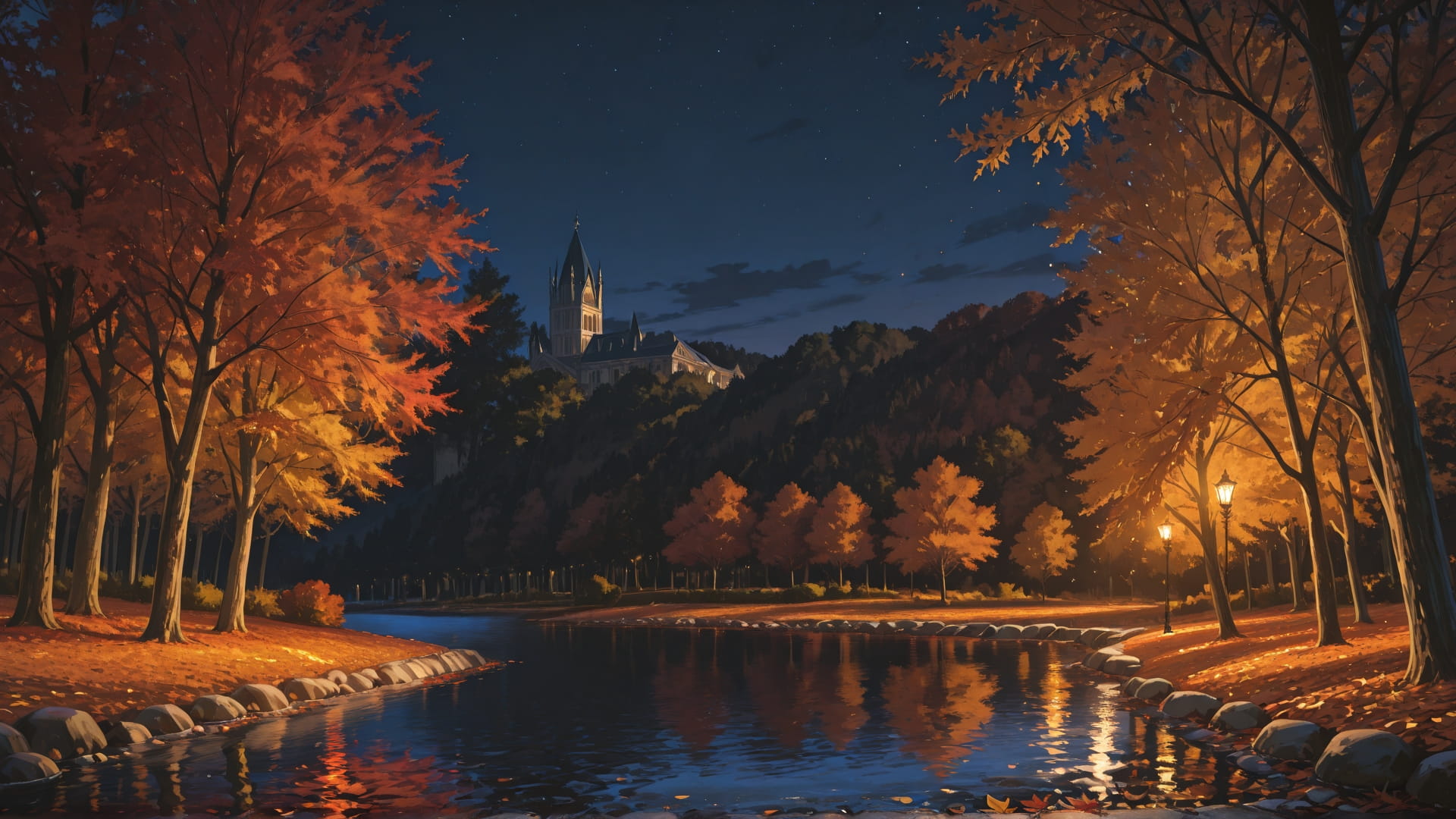 Brown Night Sea France smartphone wallpaper free download, vertical 16:9 format, Brown, Night, Sea, Autumn 001