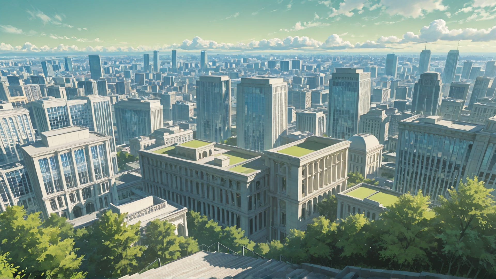 Green Afternoon City France smartphone wallpaper free download, vertical 16:9 format, Green, Afternoon, City, Spring 001