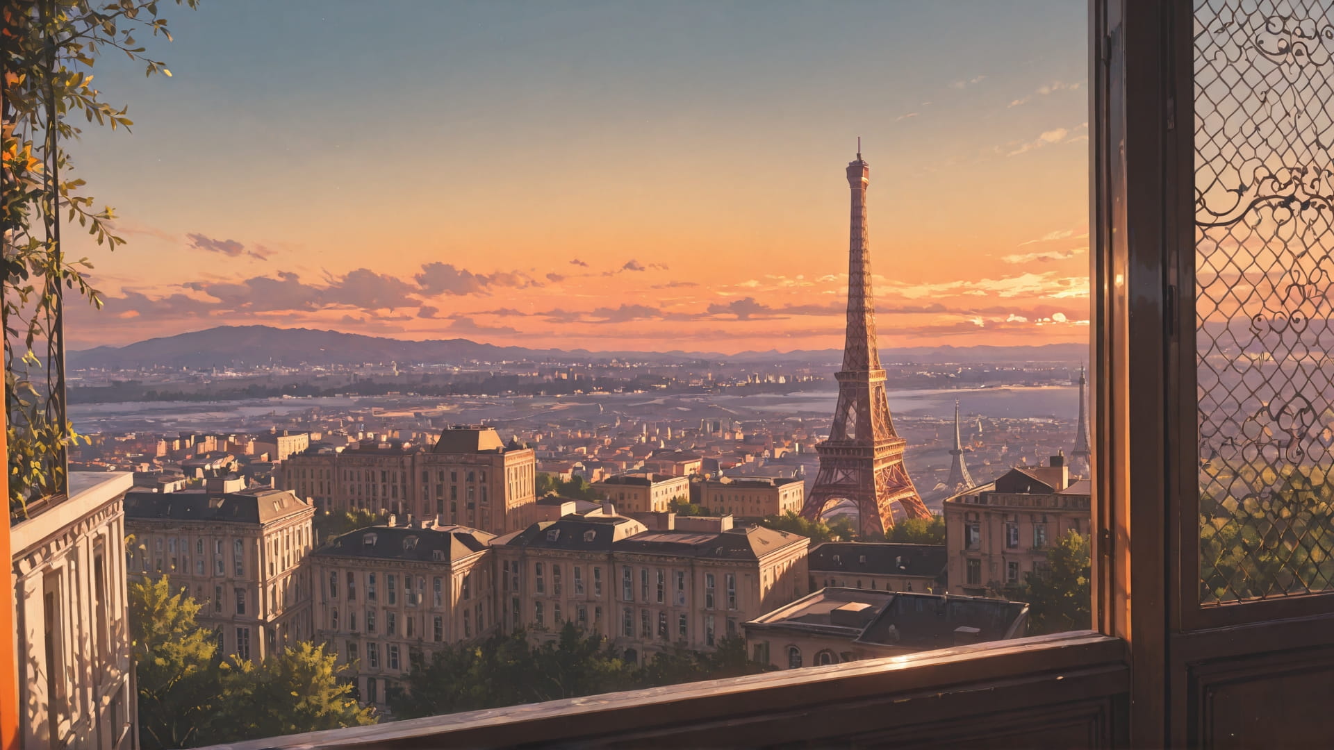 Orange Afternoon Sky France smartphone wallpaper free download, vertical 16:9 format, Orange, Afternoon, Sky, Spring 001