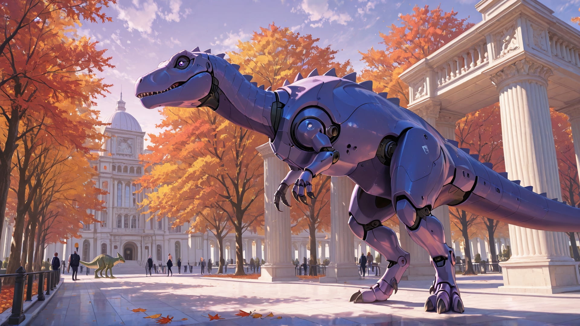 Purple Afternoon City France smartphone wallpaper free download, vertical 16:9 format, Purple, Afternoon, City, Autumn