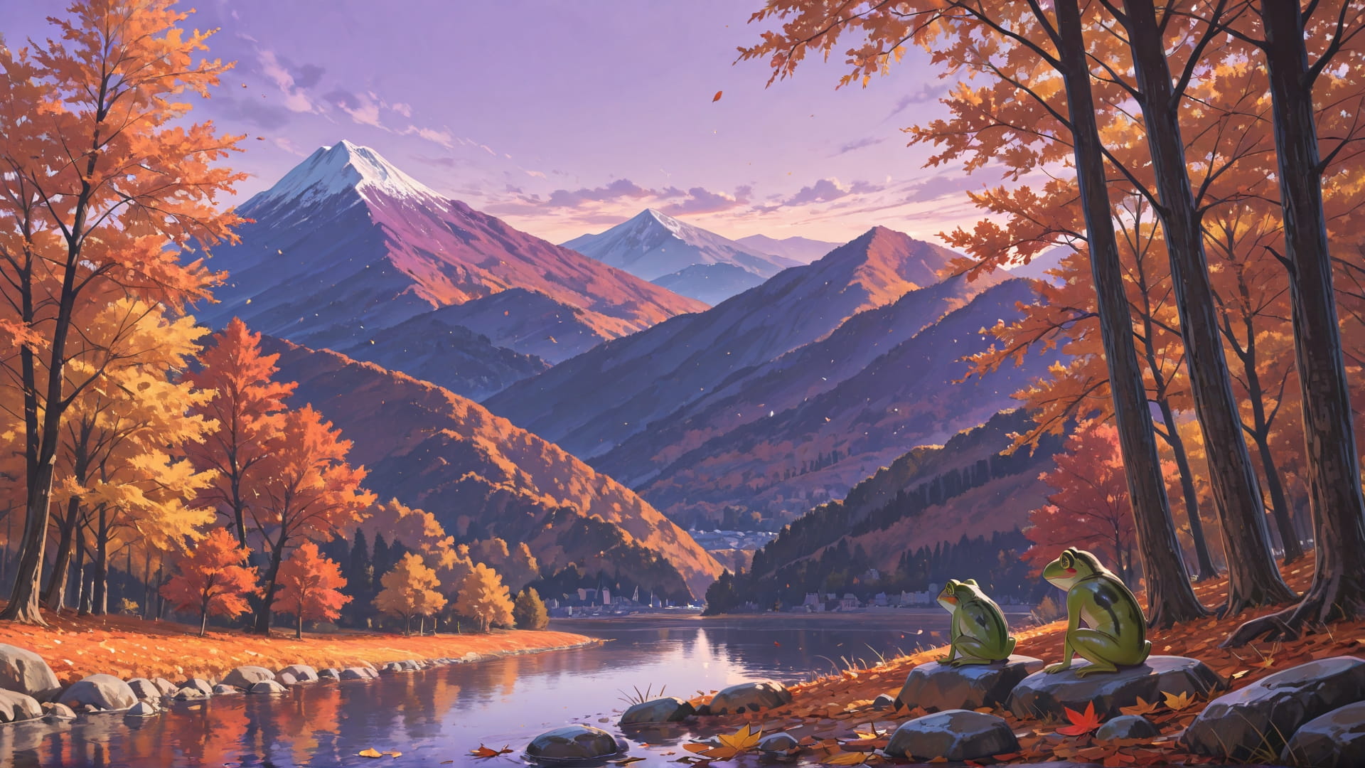 Purple Afternoon Mountain France smartphone wallpaper free download, vertical 16:9 format, Purple, Afternoon, Mountain, Autumn