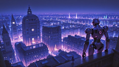 Purple Night City France smartphone wallpaper free download, vertical 9:16 format, Purple, Night, City, Spring