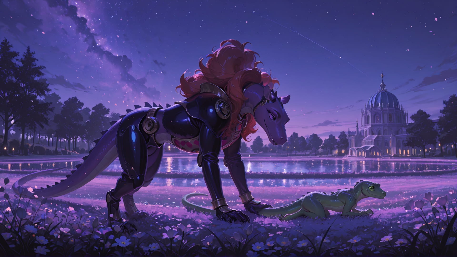 Purple Night Sky France smartphone wallpaper free download, vertical 16:9 format, Purple, Night, Sky, Spring