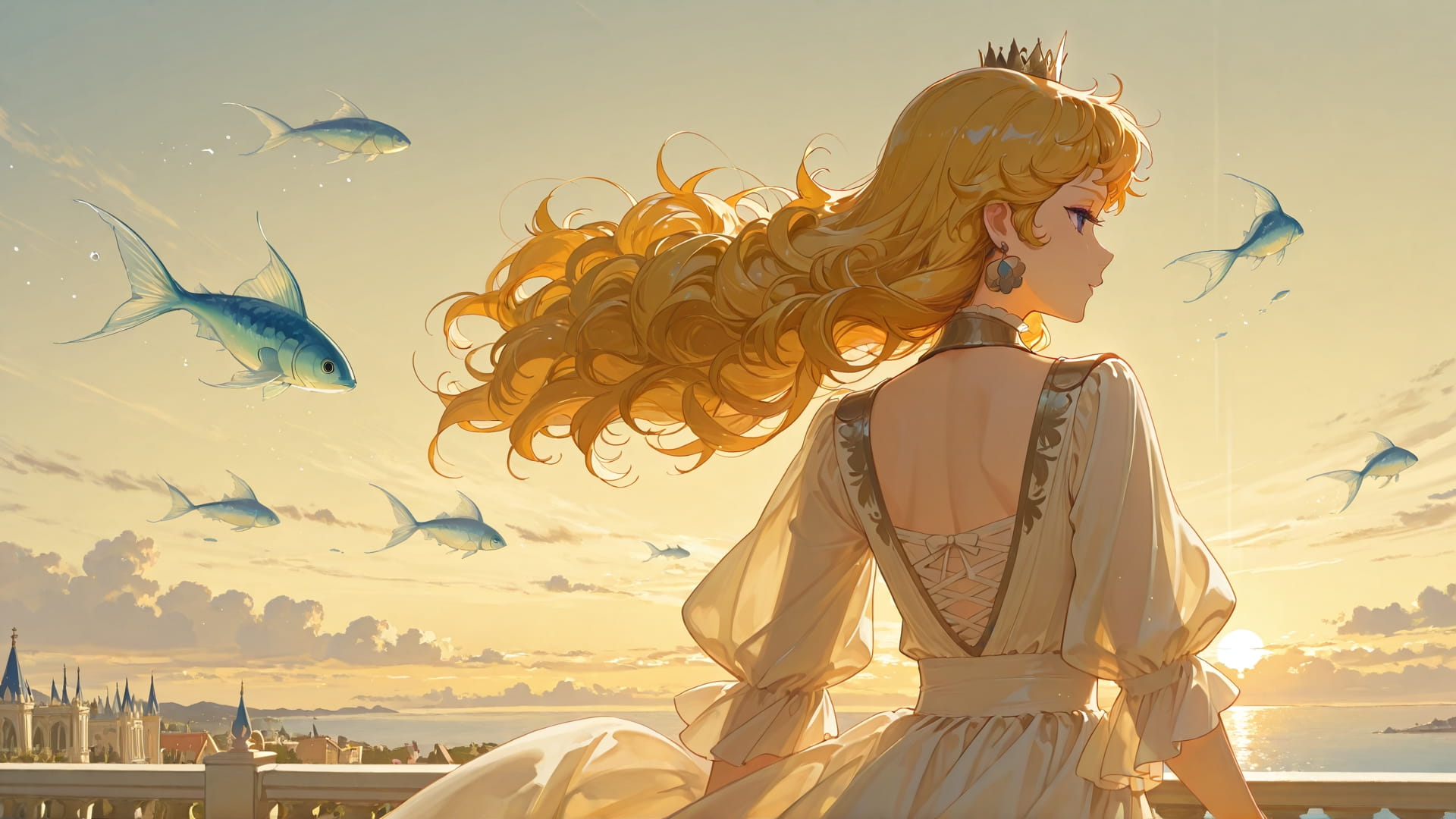 Yellow Afternoon Sky France smartphone wallpaper free download, vertical 16:9 format, Yellow, Afternoon, Sky, Summer