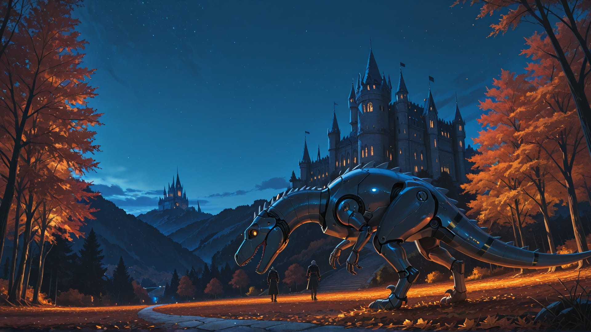 Blue Night Sky Germany smartphone wallpaper free download, vertical 16:9 format, Blue, Night, Sky, Autumn