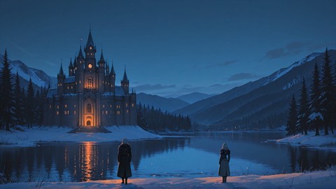 Orange Night Sea Germany smartphone wallpaper free download, vertical 9:16 format, Orange, Night, Sea, Winter