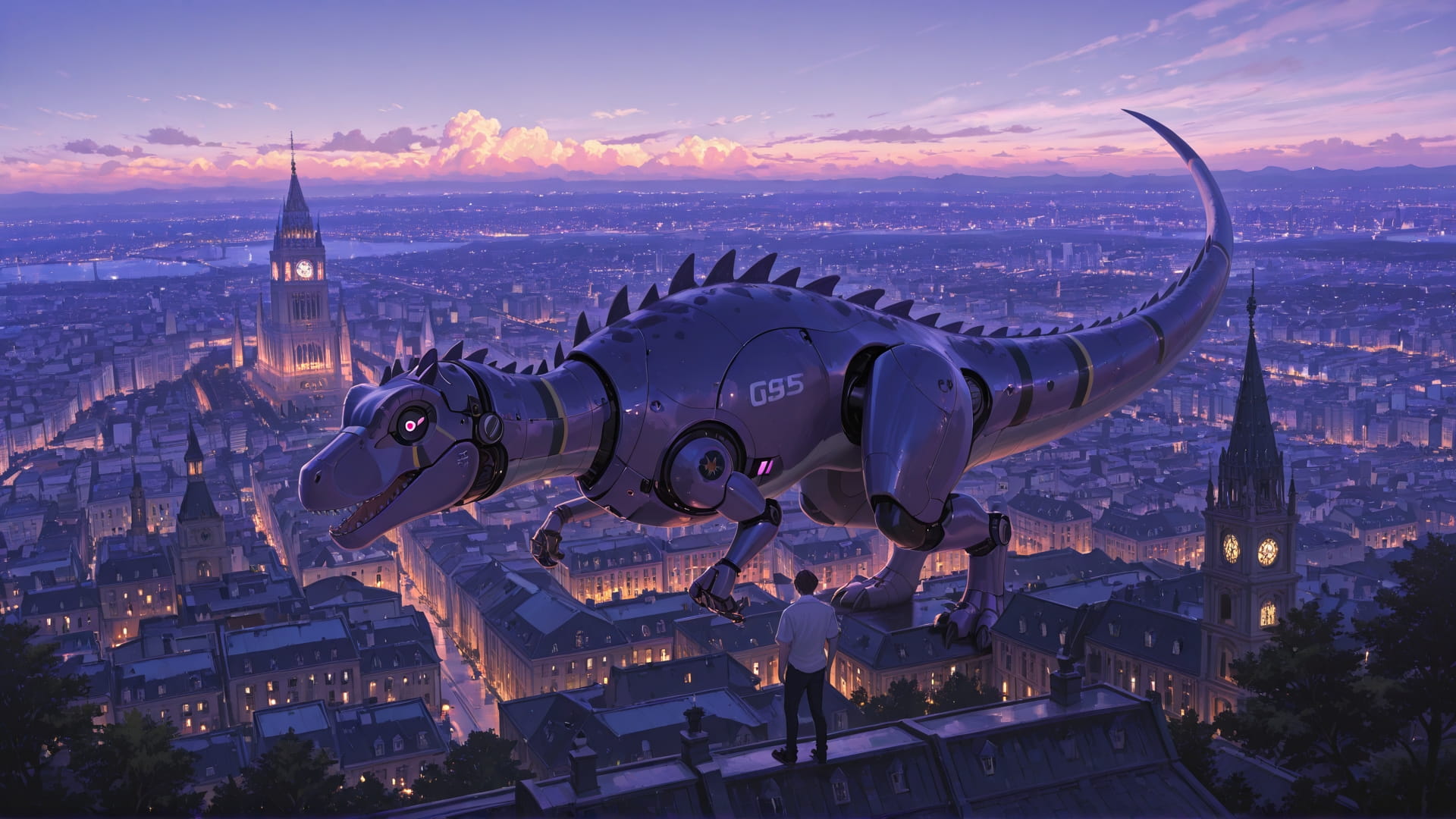 Purple Afternoon City Germany smartphone wallpaper free download, vertical 16:9 format, Purple, Afternoon, City, Summer