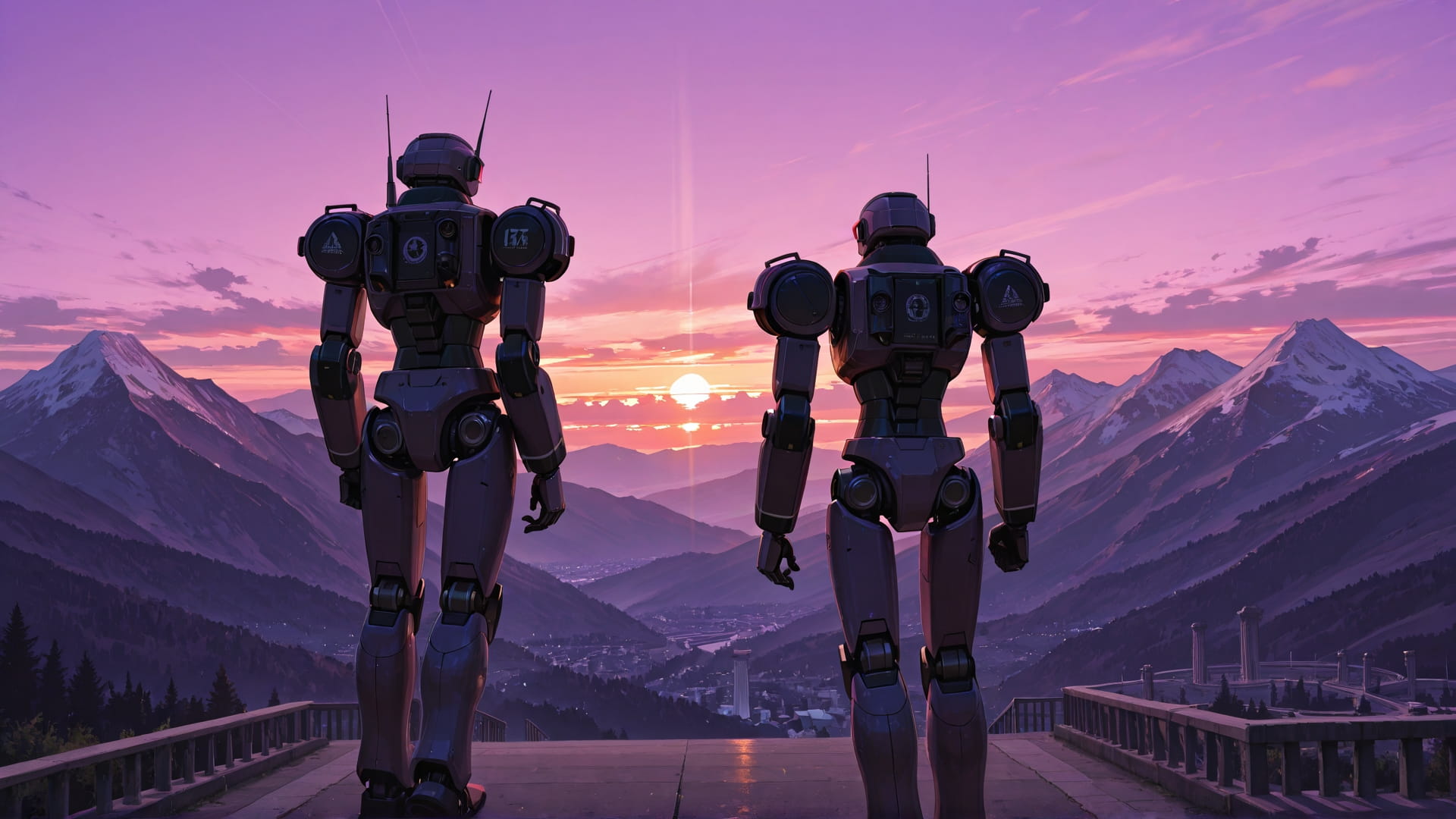 Purple Sunset Mountain Germany smartphone wallpaper free download, vertical 16:9 format, Purple, Sunset, Mountain, Spring