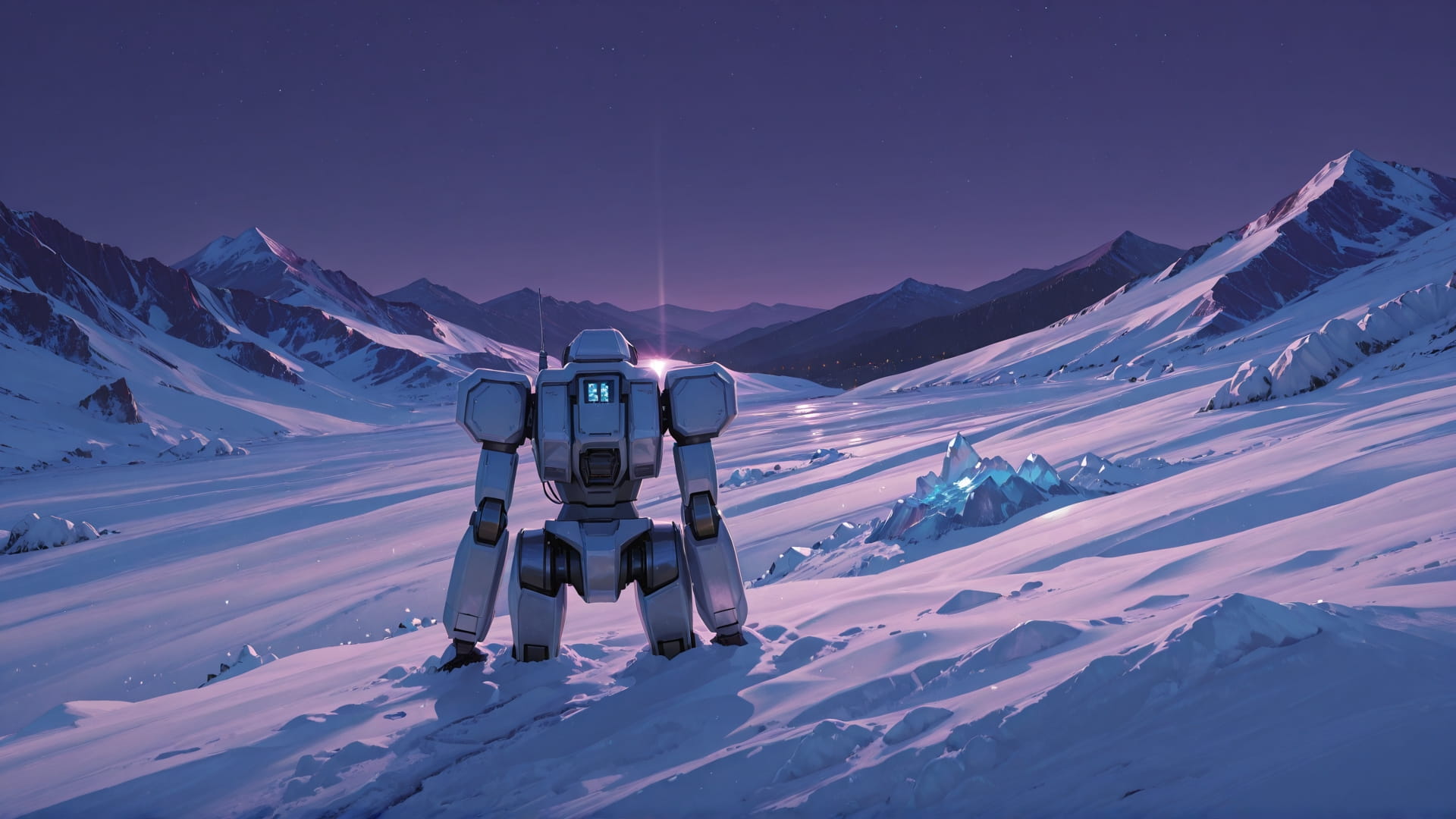 Purple Night Mountain Glacier smartphone wallpaper free download, vertical 16:9 format, Purple, Night, Mountain, Spring