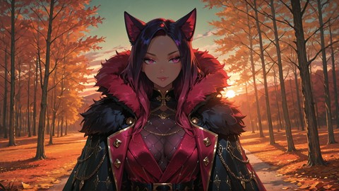 Green Sunset Nature Glamoratti smartphone wallpaper free download, vertical 9:16 format, Green, Sunset, Nature, Autumn