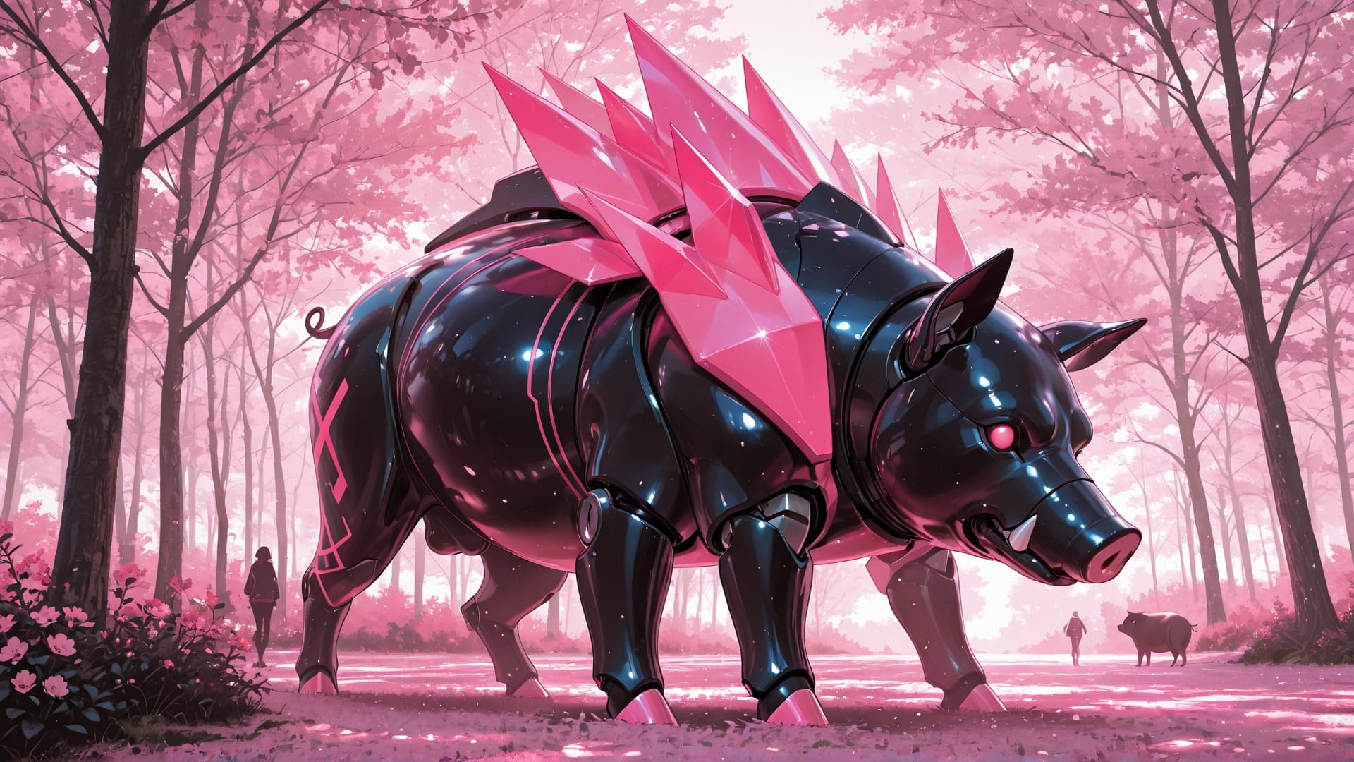 Pink Afternoon Nature Glamoratti smartphone wallpaper free download, vertical 16:9 format, Pink, Afternoon, Nature, Spring