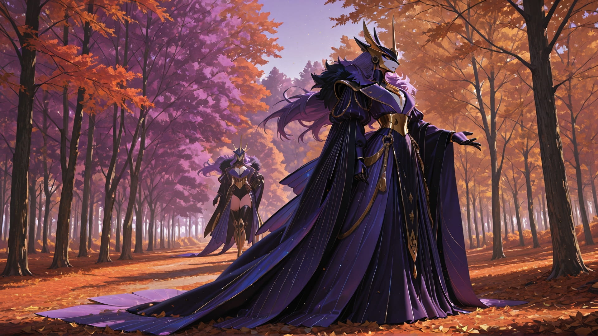 Purple Afternoon Nature Glamoratti smartphone wallpaper free download, vertical 16:9 format, Purple, Afternoon, Nature, Autumn