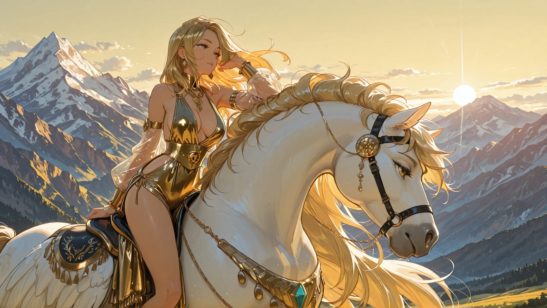 Yellow Afternoon Mountain Glamoratti smartphone wallpaper free download, vertical 16:9 format, Yellow, Afternoon, Mountain, Summer