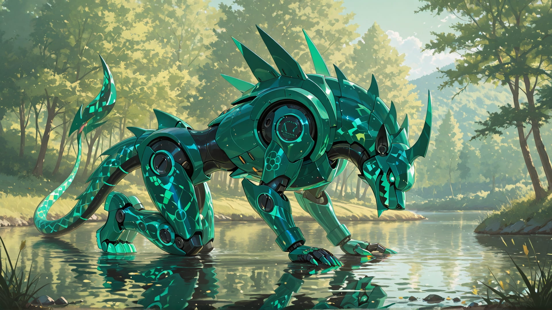 Green Afternoon Sea GlitchyGlam smartphone wallpaper free download, vertical 16:9 format, Green, Afternoon, Sea, Spring