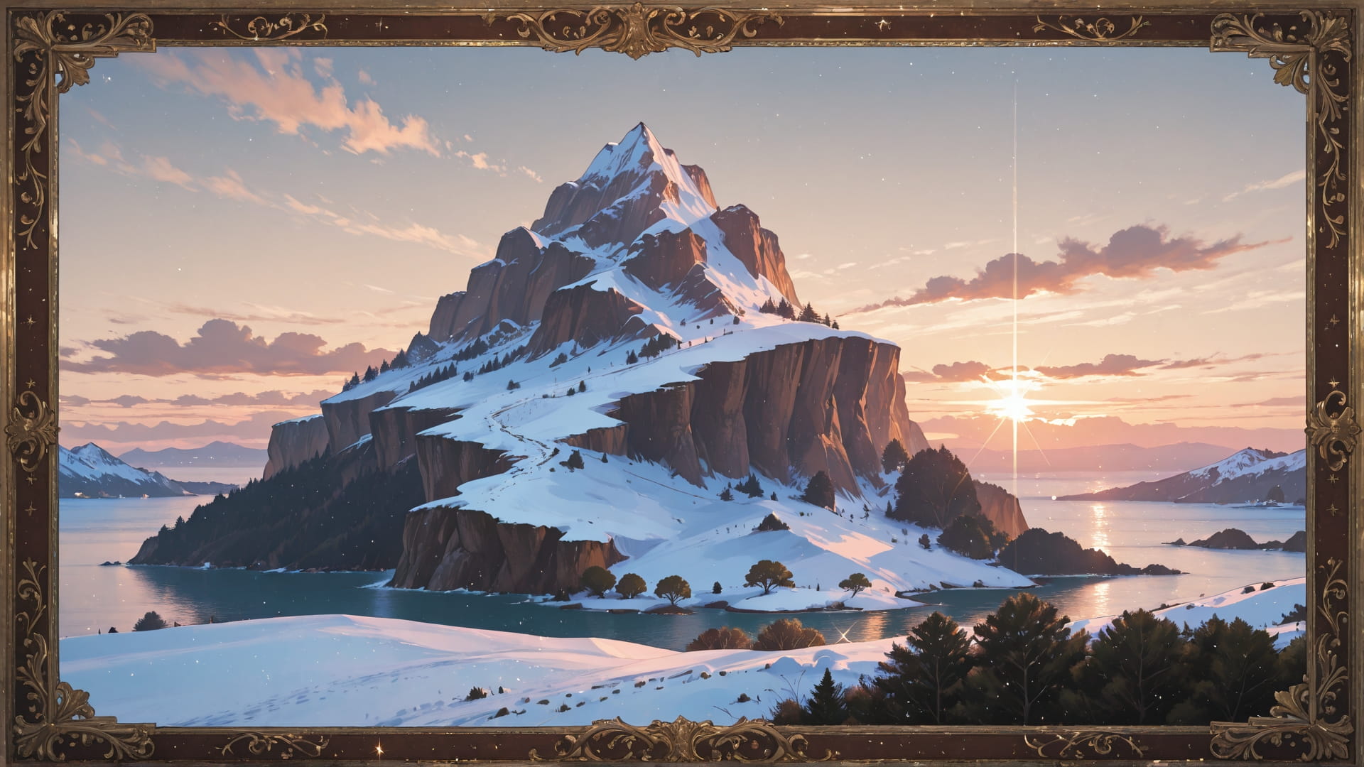 Brown Afternoon Sea GrannyWave smartphone wallpaper free download, vertical 16:9 format, Brown, Afternoon, Sea, Winter 001