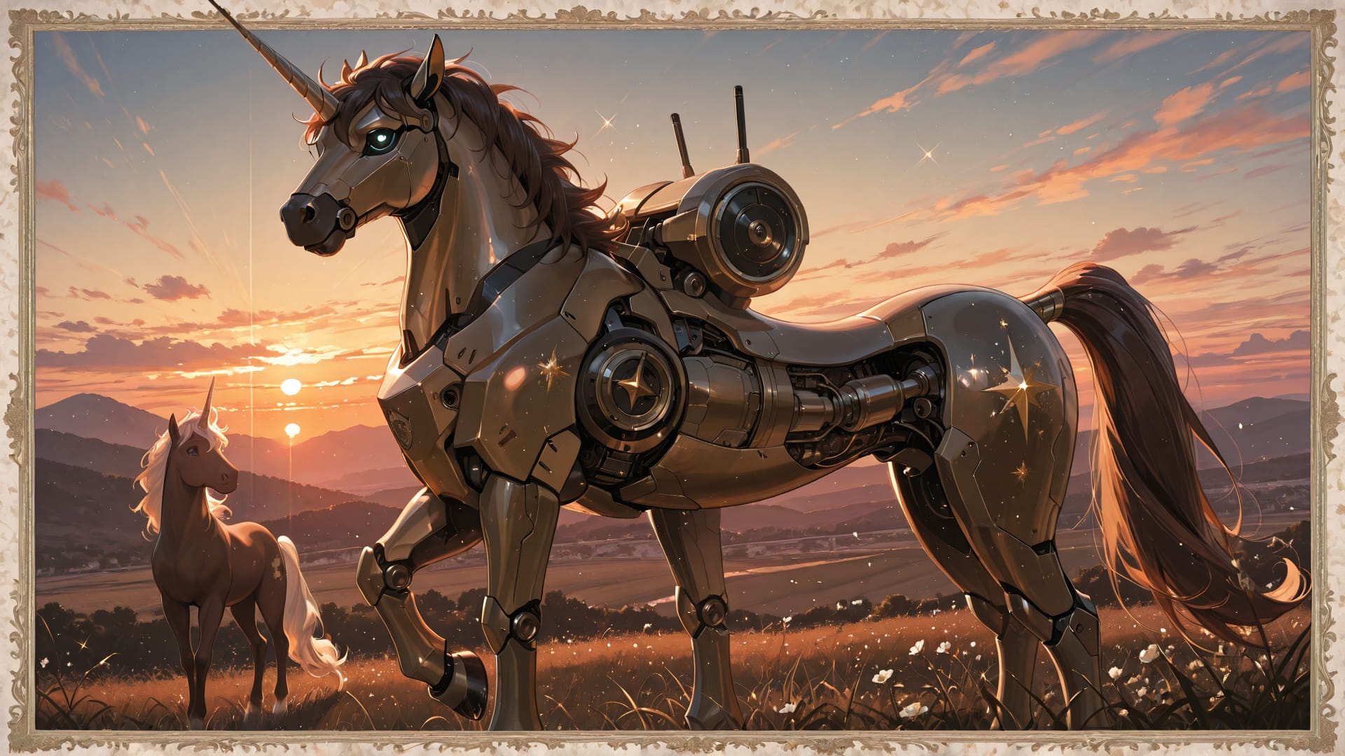 Brown Sunset Sky GrannyWave smartphone wallpaper free download, vertical 16:9 format, Brown, Sunset, Sky, Spring