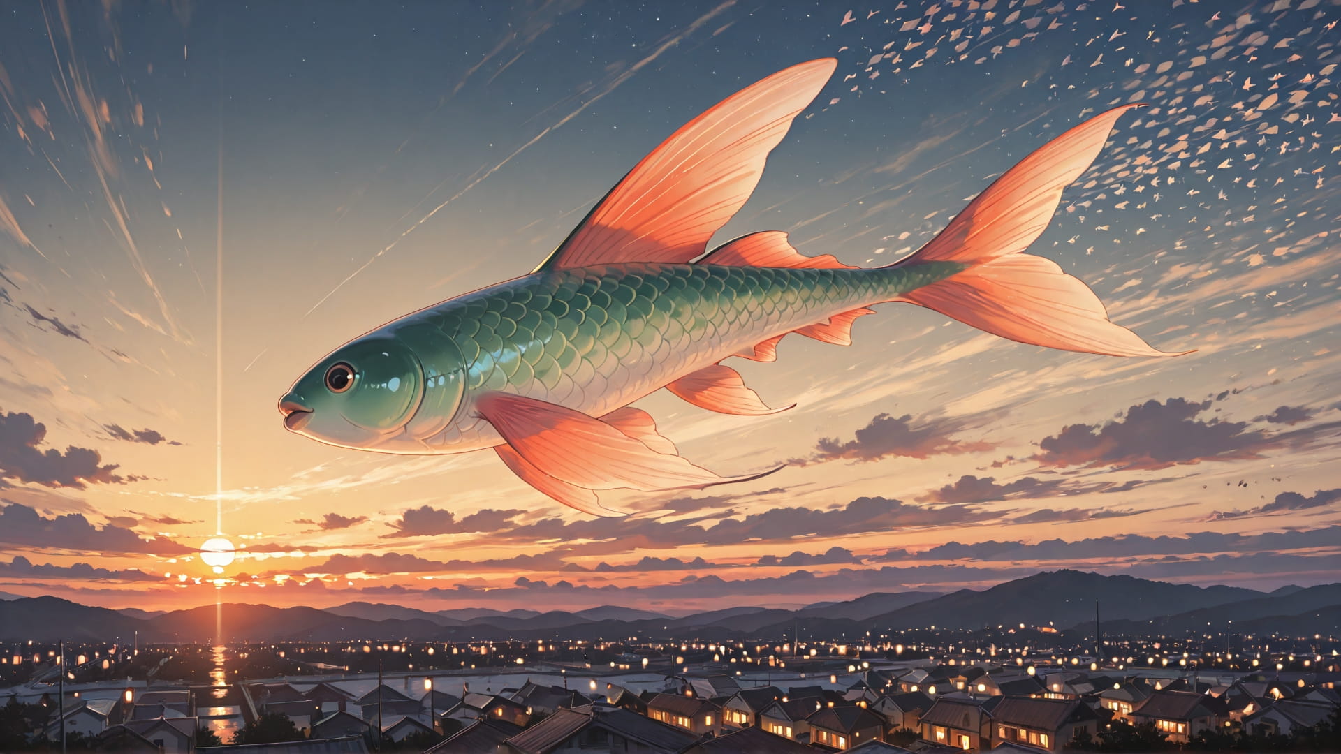 Brown Sunset Sky GrannyWave smartphone wallpaper free download, vertical 16:9 format, Brown, Sunset, Sky, Spring