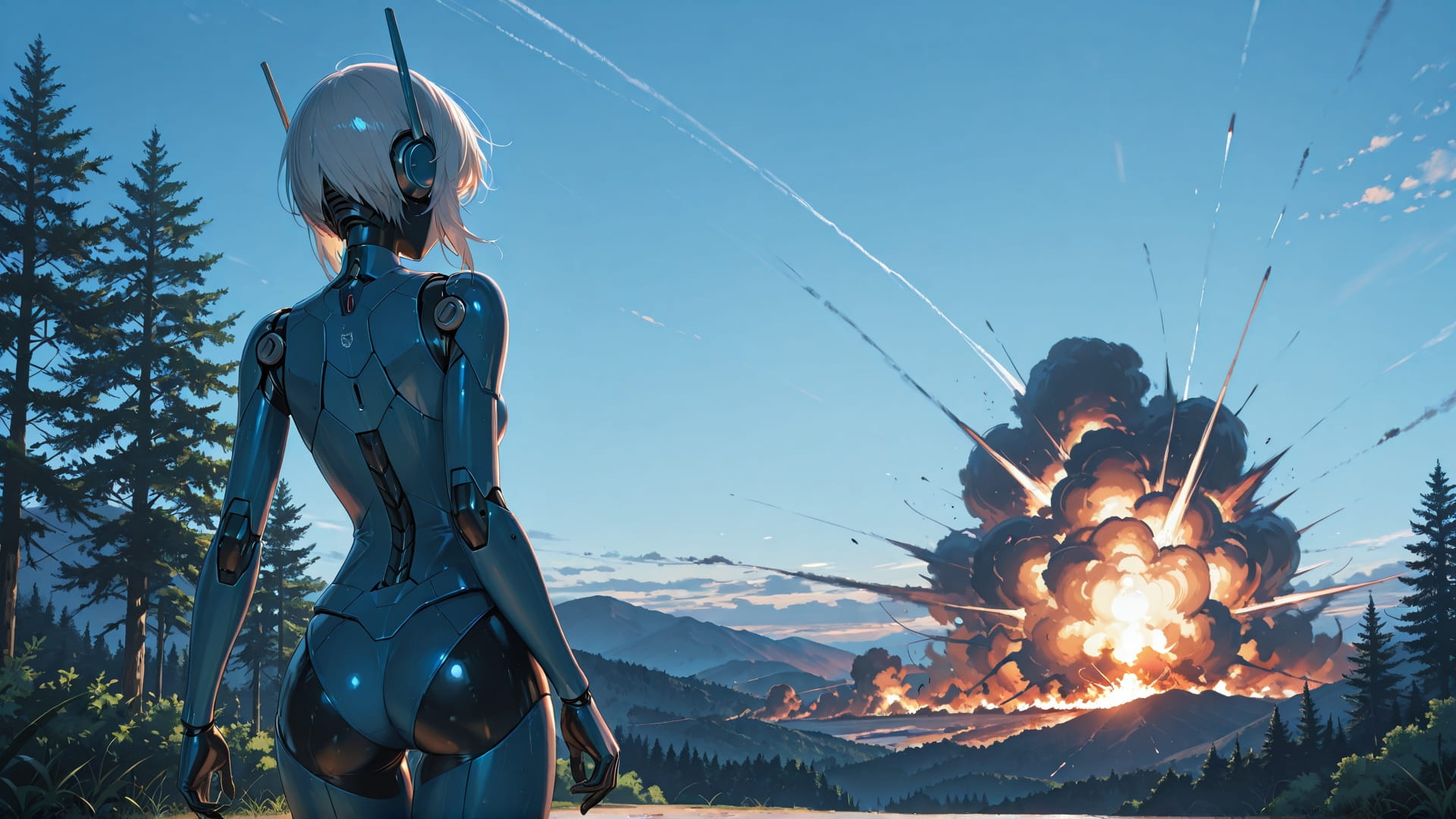 Blue Afternoon Nature Iran smartphone wallpaper free download, vertical 16:9 format, Blue, Afternoon, Nature, Summer