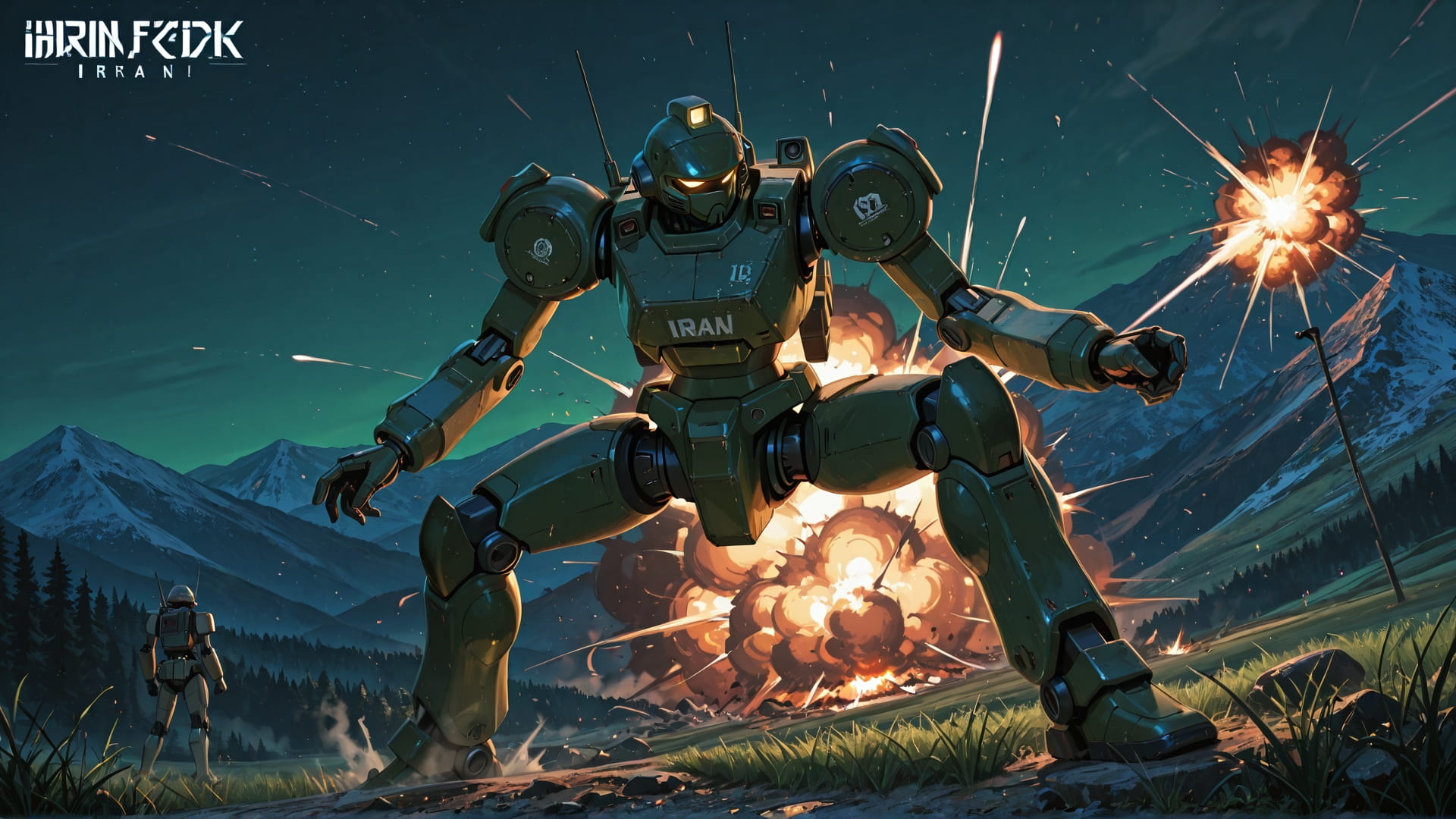 Green Night Mountain Iran smartphone wallpaper free download, vertical 16:9 format, Green, Night, Mountain, Spring