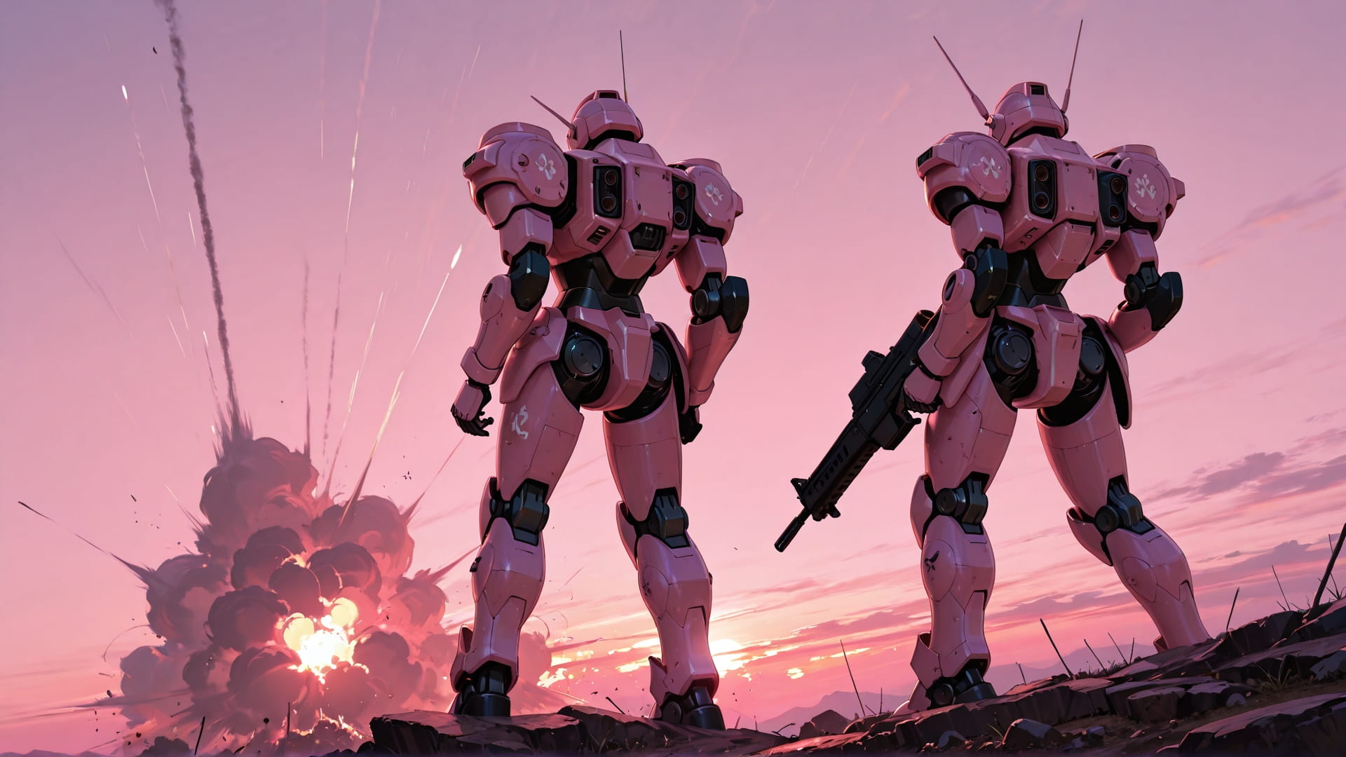 Pink Sunset Sky Iran smartphone wallpaper free download, vertical 16:9 format, Pink, Sunset, Sky, Spring