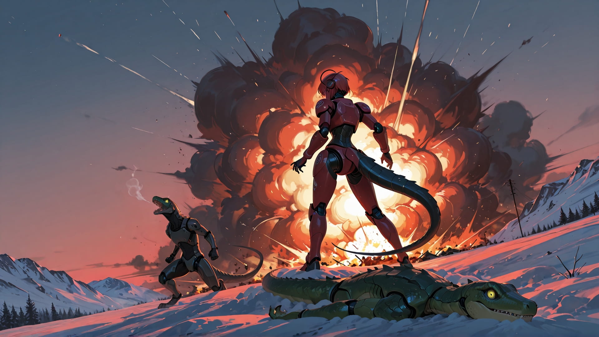 Red Afternoon Sky Iran smartphone wallpaper free download, vertical 16:9 format, Red, Afternoon, Sky, Winter