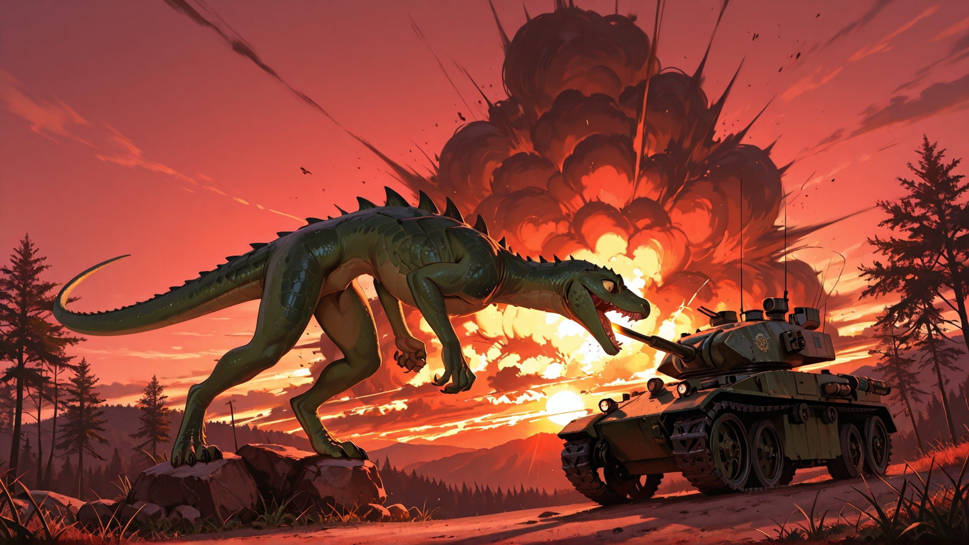 Red Sunset Nature Iran smartphone wallpaper free download, vertical 16:9 format, Red, Sunset, Nature, Summer