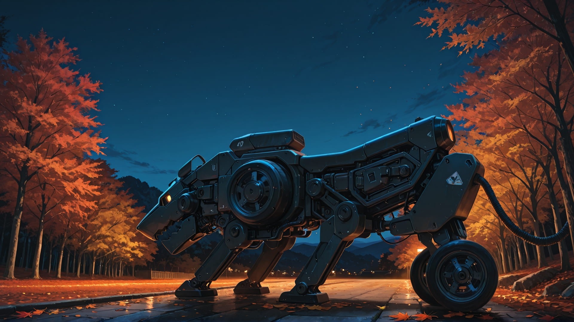 Blue Night Sky Japanese smartphone wallpaper free download, vertical 16:9 format, Blue, Night, Sky, Autumn