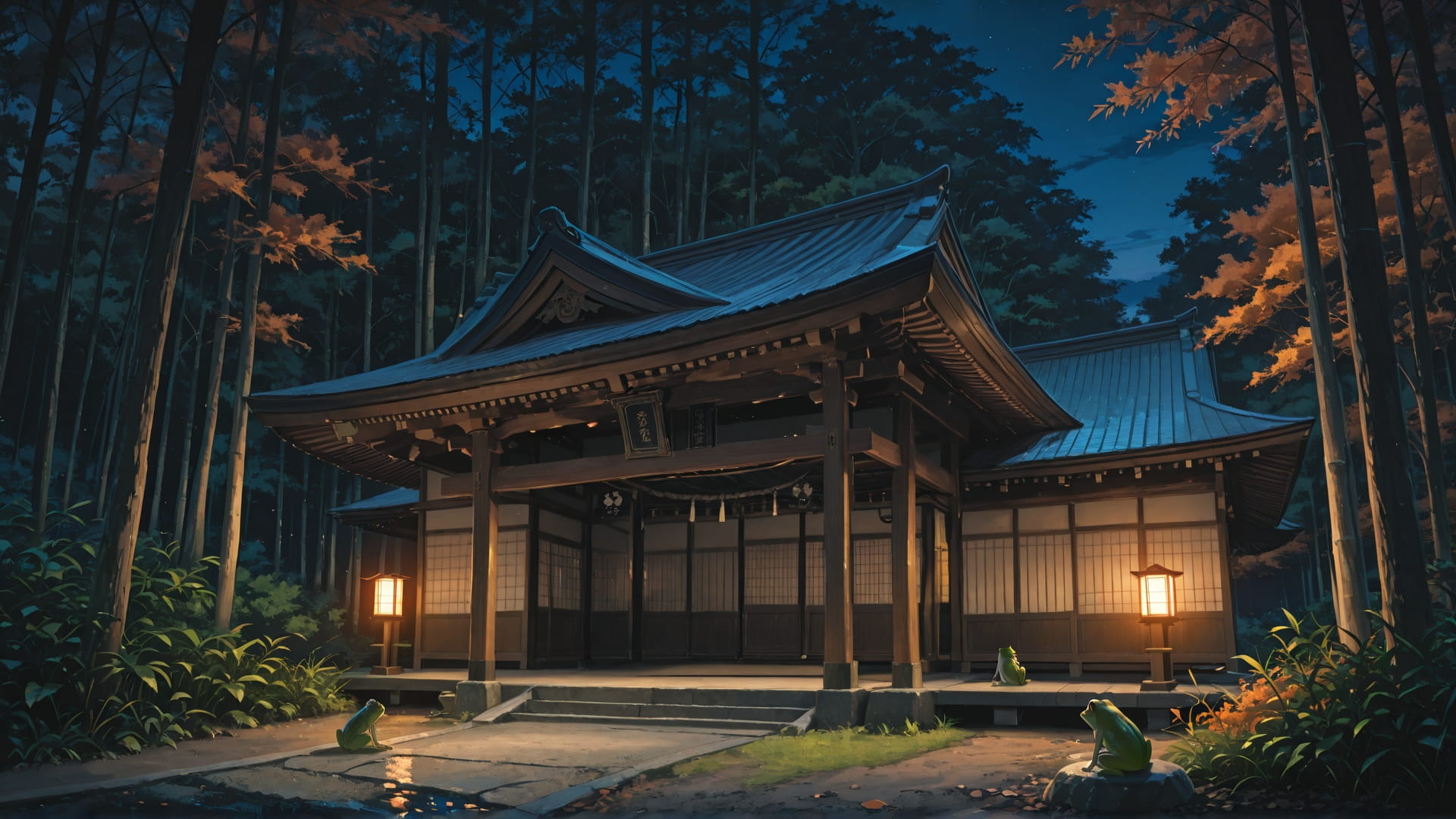 Orange Night Nature Japanese smartphone wallpaper free download, vertical 16:9 format, Orange, Night, Nature, Summer