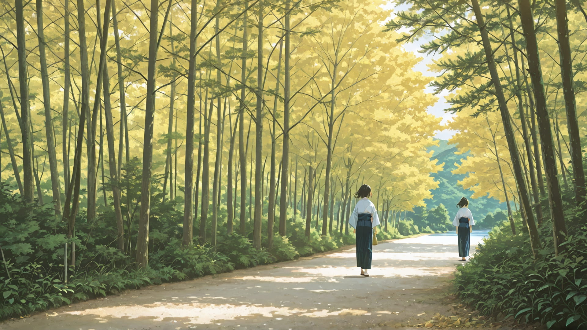 Yellow Afternoon Nature Japanese smartphone wallpaper free download, vertical 16:9 format, Yellow, Afternoon, Nature, Summer 001