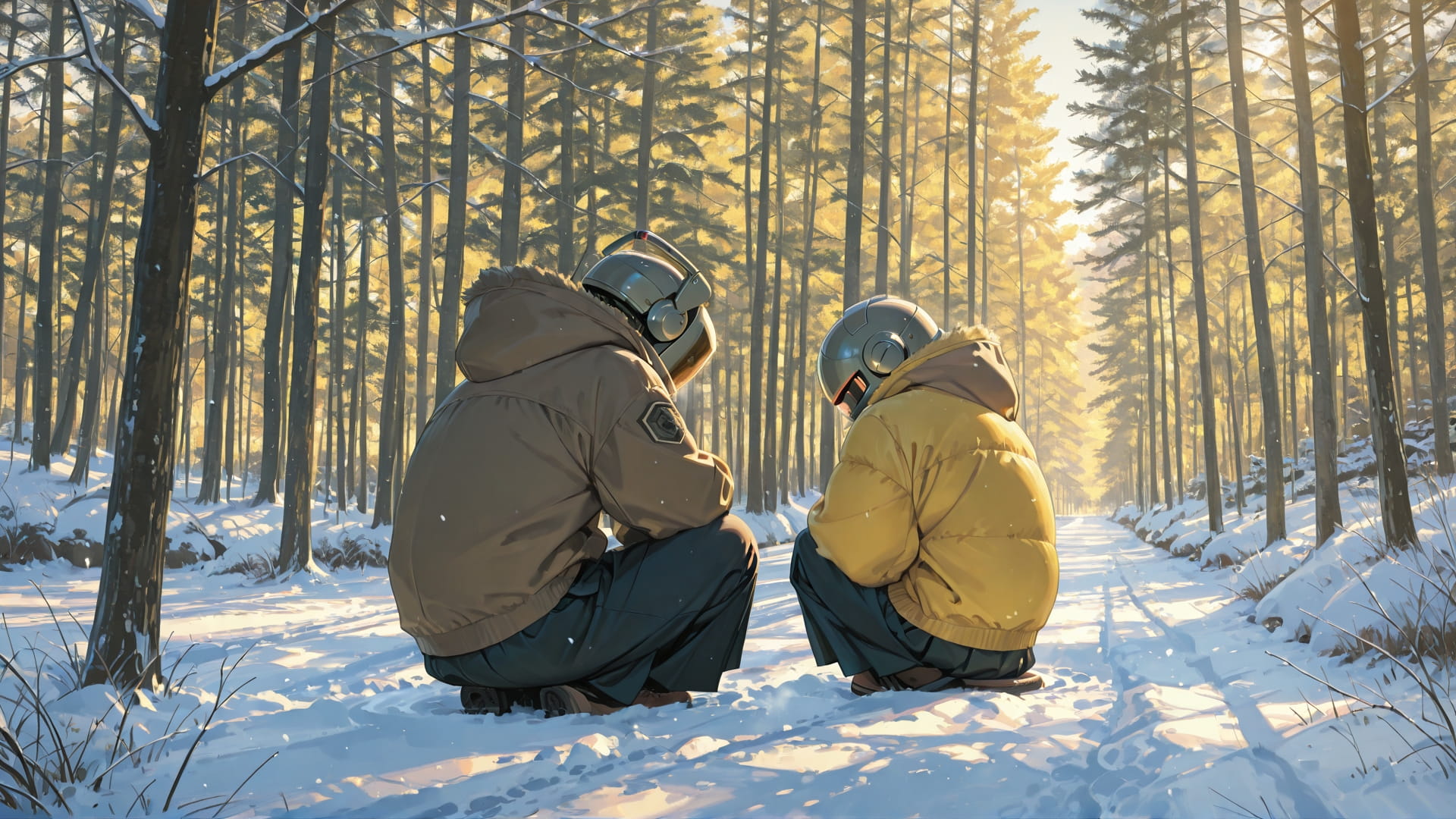 Yellow Afternoon Nature Japanese smartphone wallpaper free download, vertical 16:9 format, Yellow, Afternoon, Nature, Winter