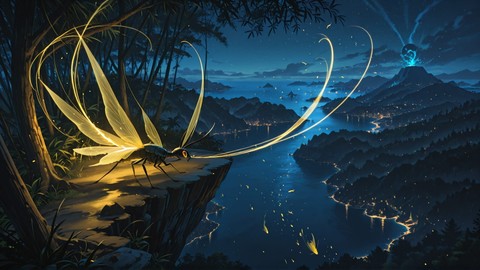 Yellow Night Sea Jungle smartphone wallpaper free download, vertical 9:16 format, Yellow, Night, Sea, Winter