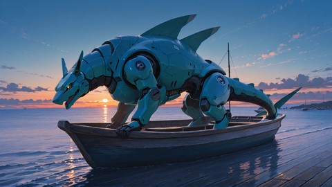 Blue Sunset Sea Lagoon smartphone wallpaper free download, vertical 9:16 format, Blue, Sunset, Sea, Spring