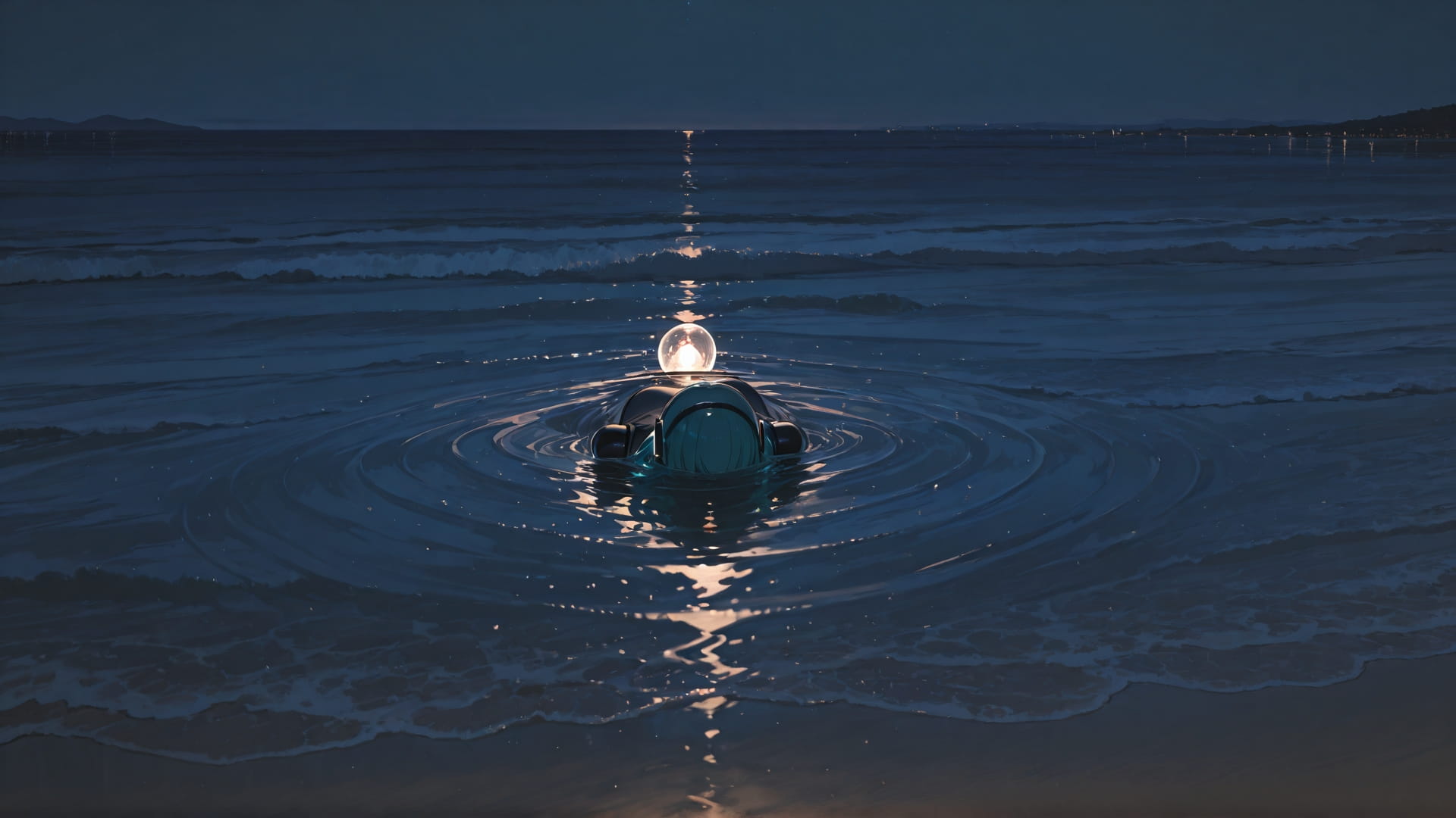Brown Night Sea Lagoon smartphone wallpaper free download, vertical 16:9 format, Brown, Night, Sea, Spring