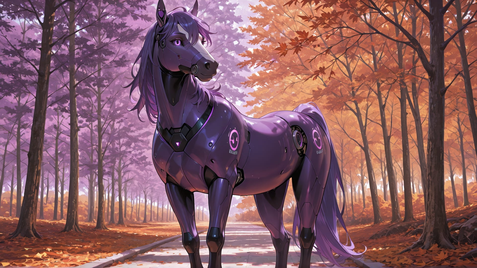 Purple Afternoon Nature LoudLuxury smartphone wallpaper free download, vertical 16:9 format, Purple, Afternoon, Nature, Autumn