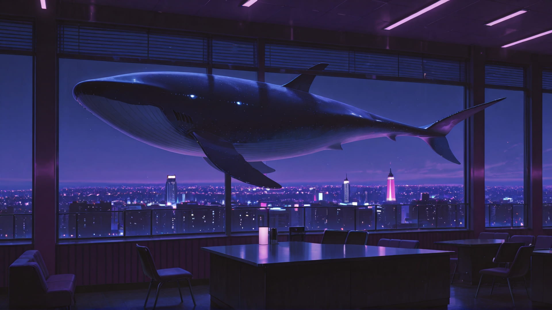 Purple Night City LoudLuxury smartphone wallpaper free download, vertical 16:9 format, Purple, Night, City, Spring