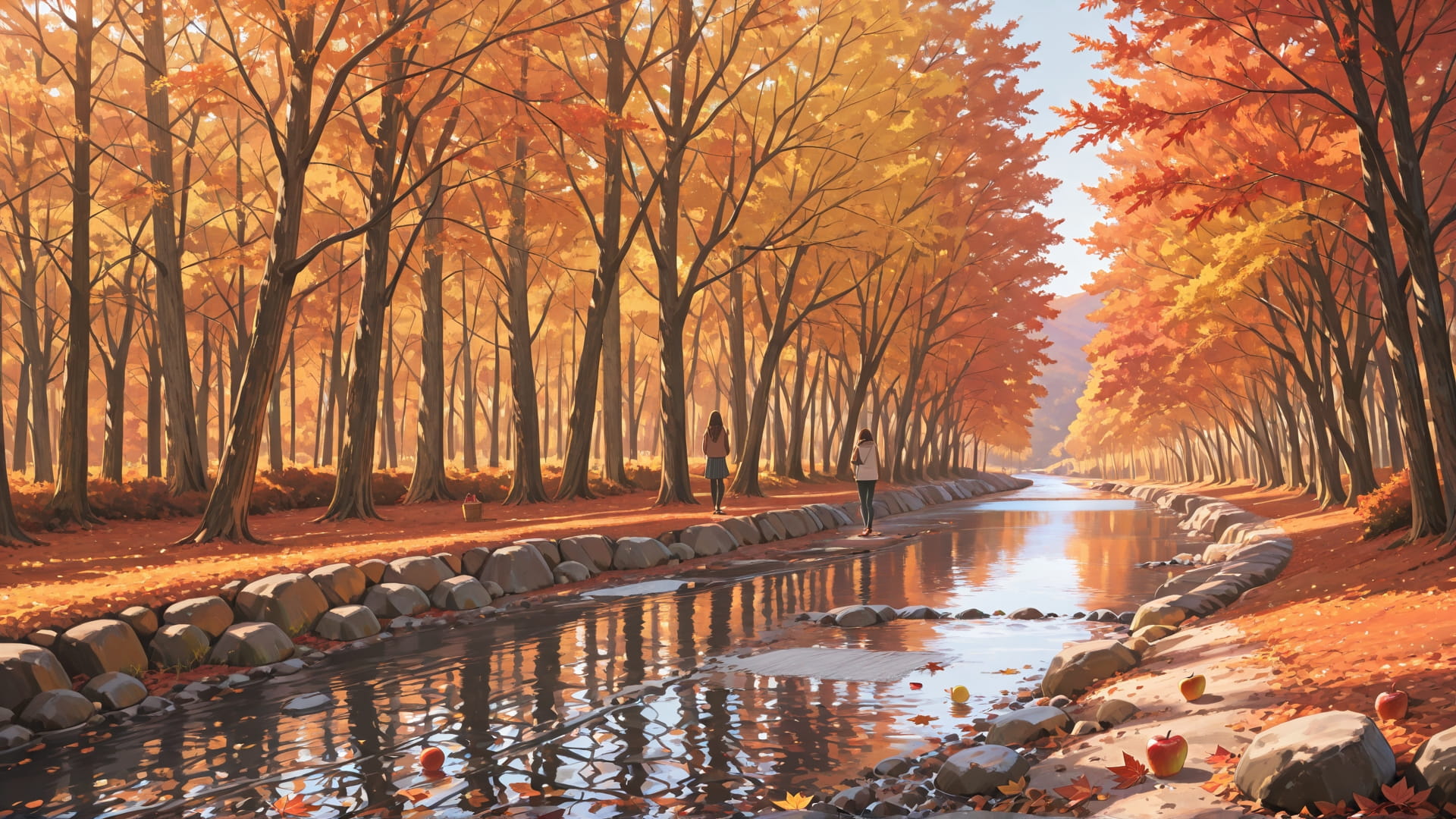 Brown Afternoon Sea MR smartphone wallpaper free download, vertical 16:9 format, Brown, Afternoon, Sea, Autumn 001