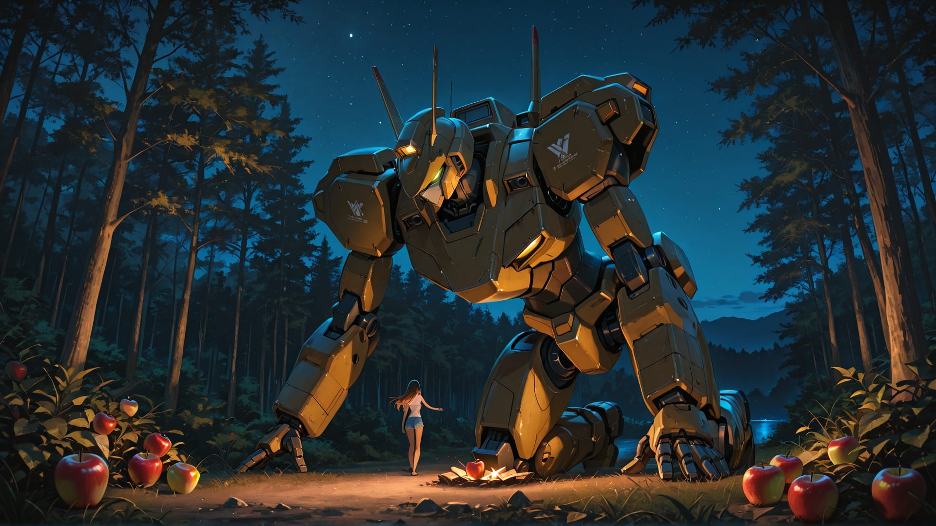 Brown Night Nature MR smartphone wallpaper free download, vertical 16:9 format, Brown, Night, Nature, Summer