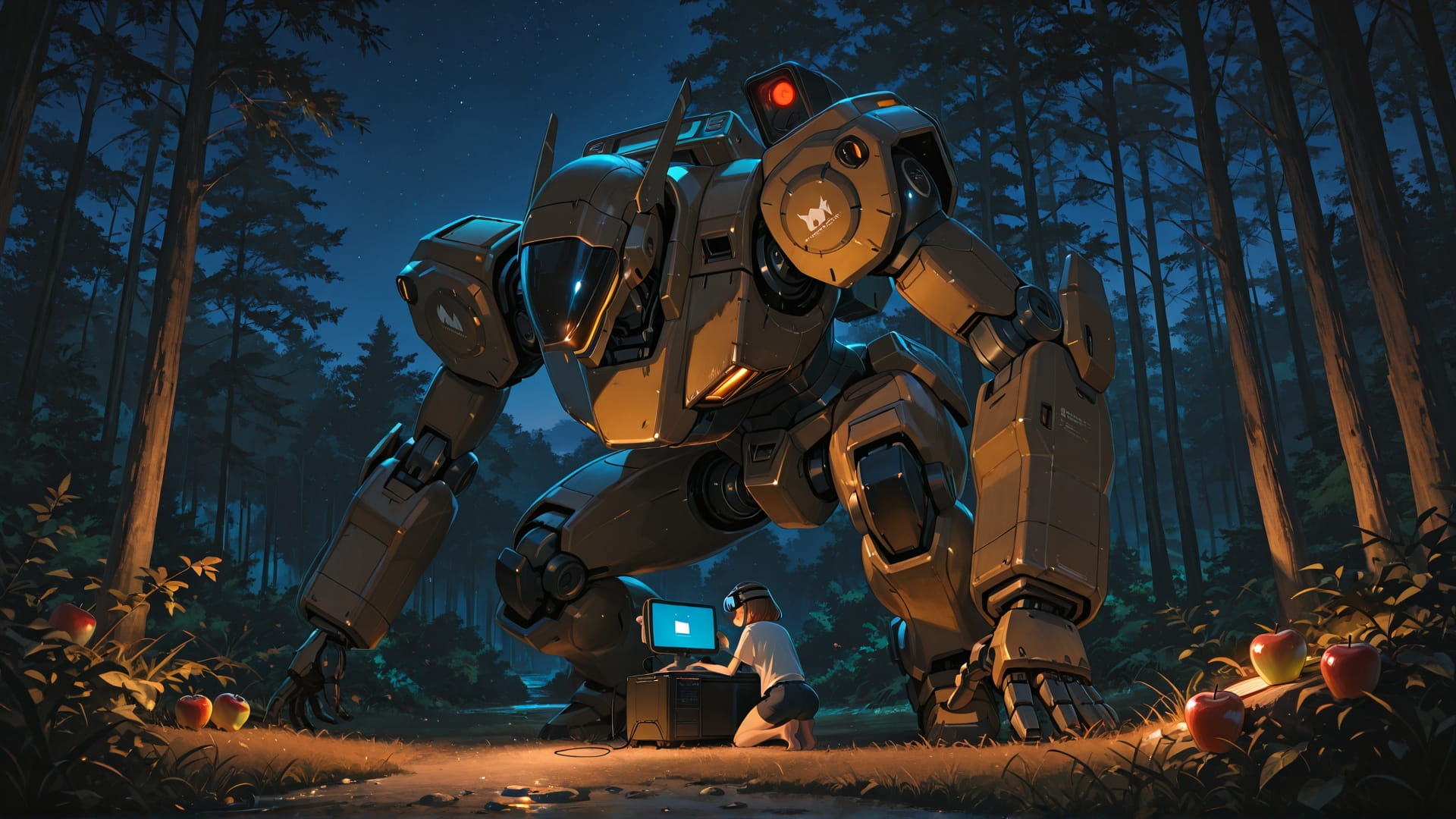 Brown Night Nature MR smartphone wallpaper free download, vertical 16:9 format, Brown, Night, Nature, Summer