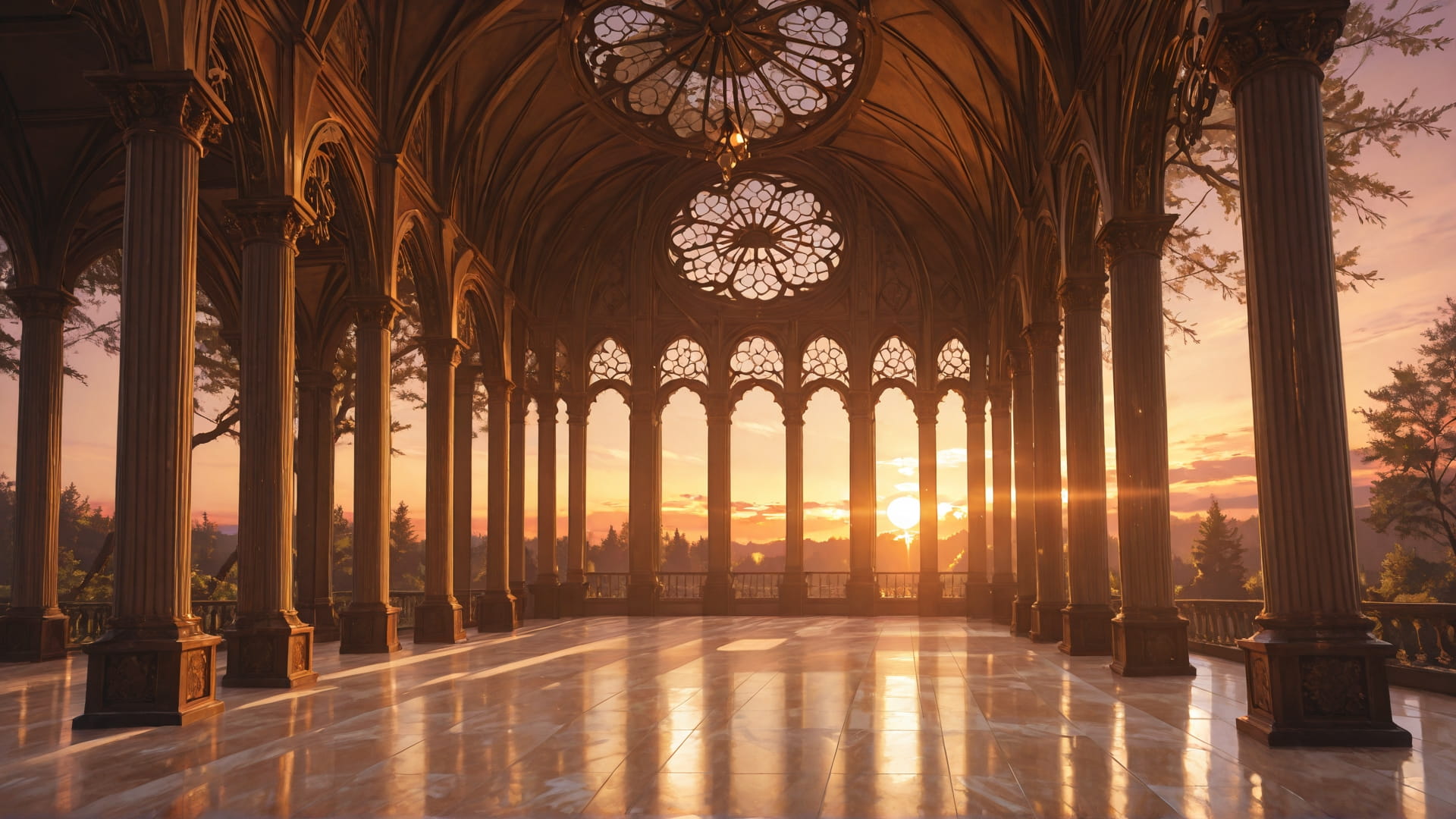 Brown Sunset Nature Marble smartphone wallpaper free download, vertical 16:9 format, Brown, Sunset, Nature, Spring 001