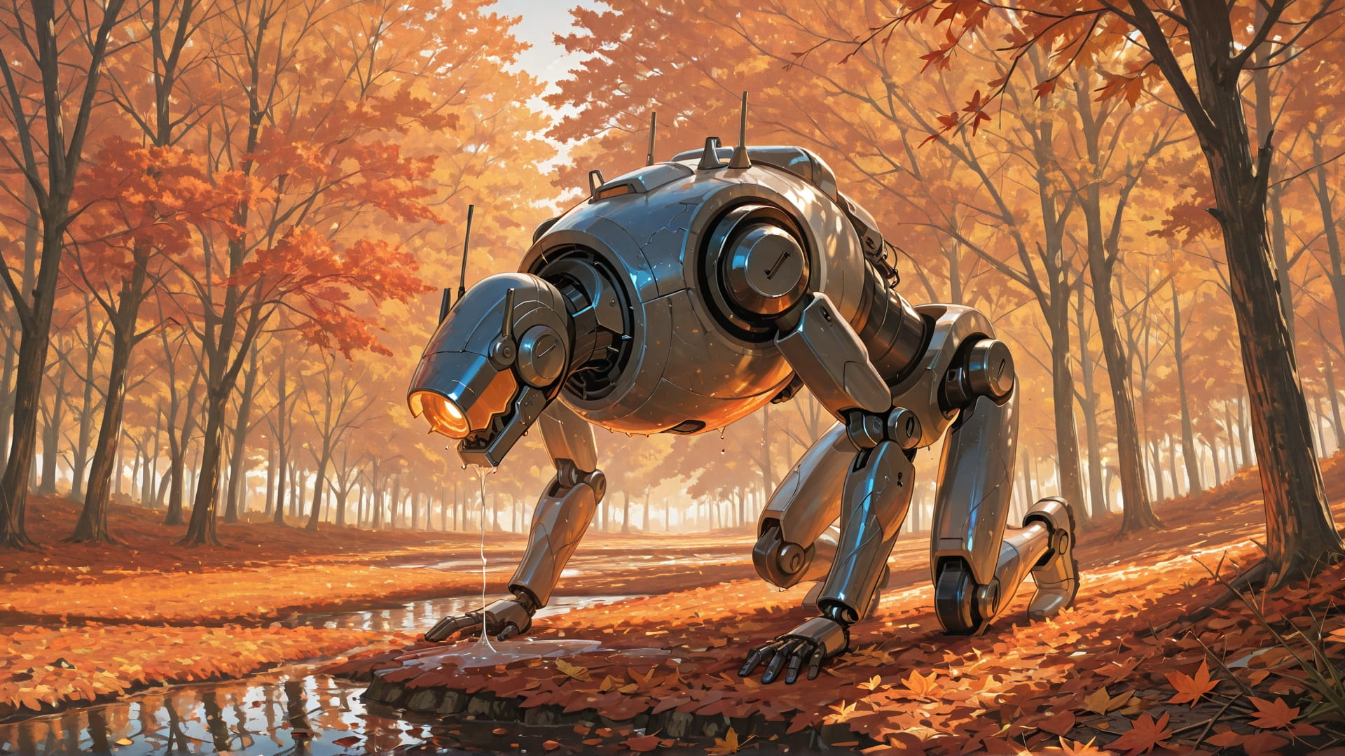 Orange Afternoon Nature Marble smartphone wallpaper free download, vertical 16:9 format, Orange, Afternoon, Nature, Autumn