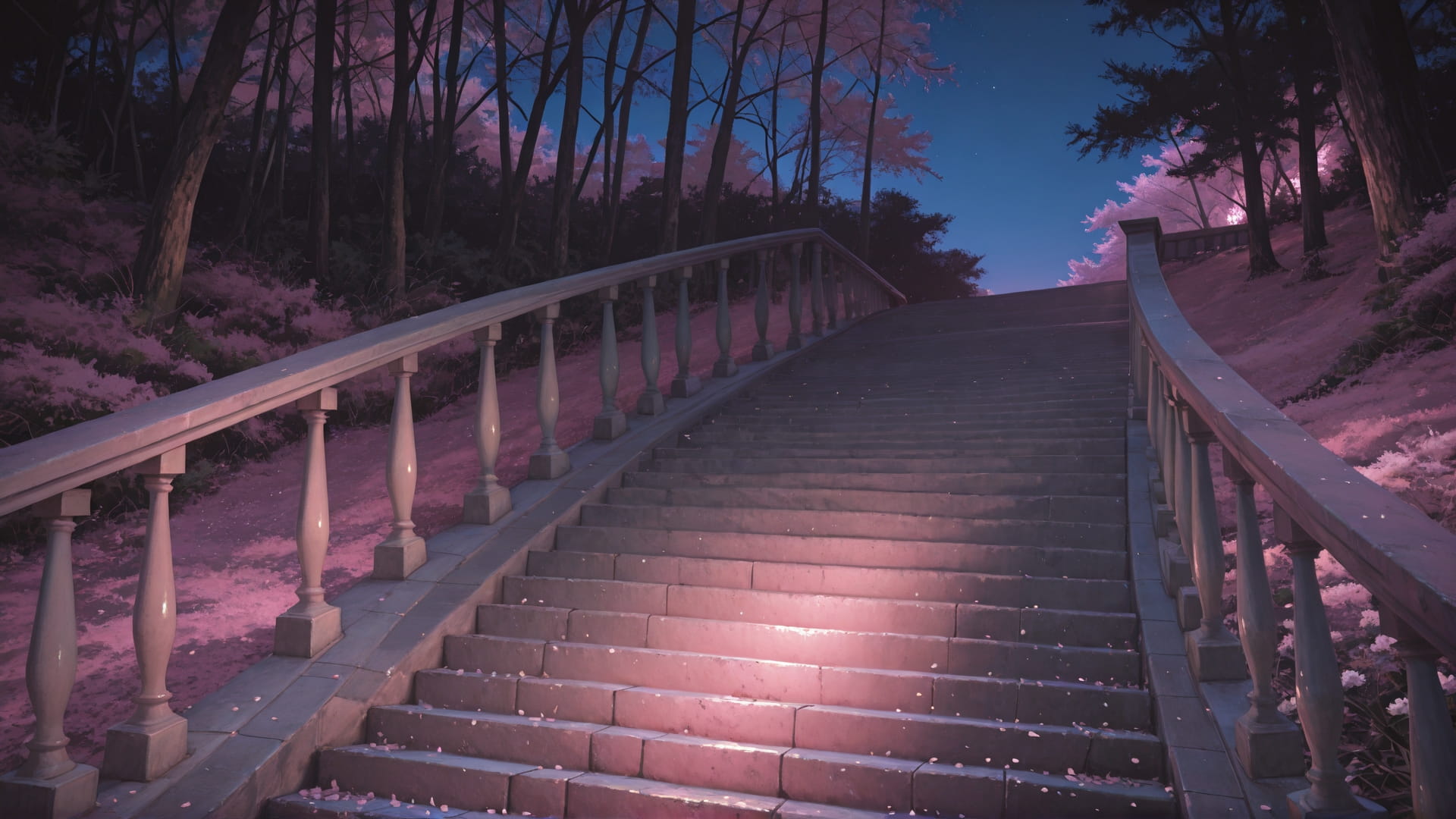 Pink Night Nature Marble smartphone wallpaper free download, vertical 9:16 format, Pink, Night, Nature, Spring 001