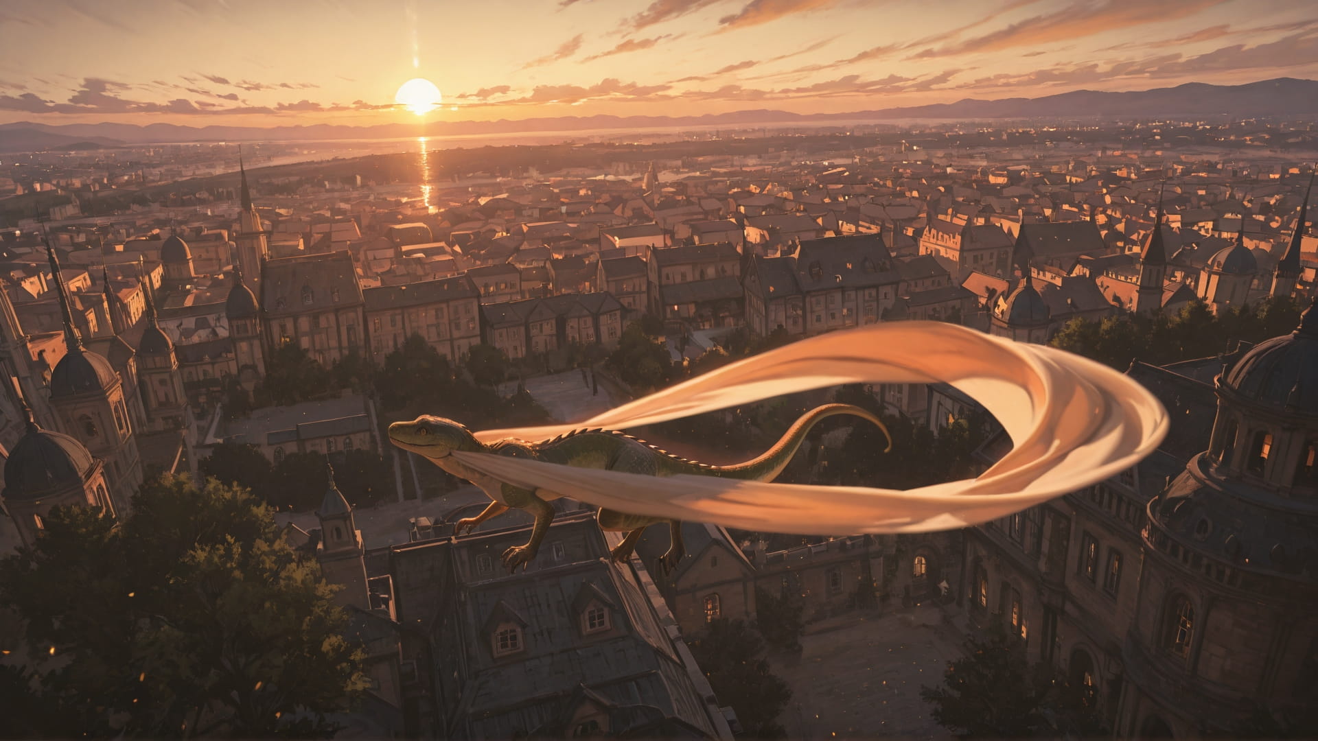 Brown Afternoon City Mirage smartphone wallpaper free download, vertical 16:9 format, Brown, Afternoon, City, Spring