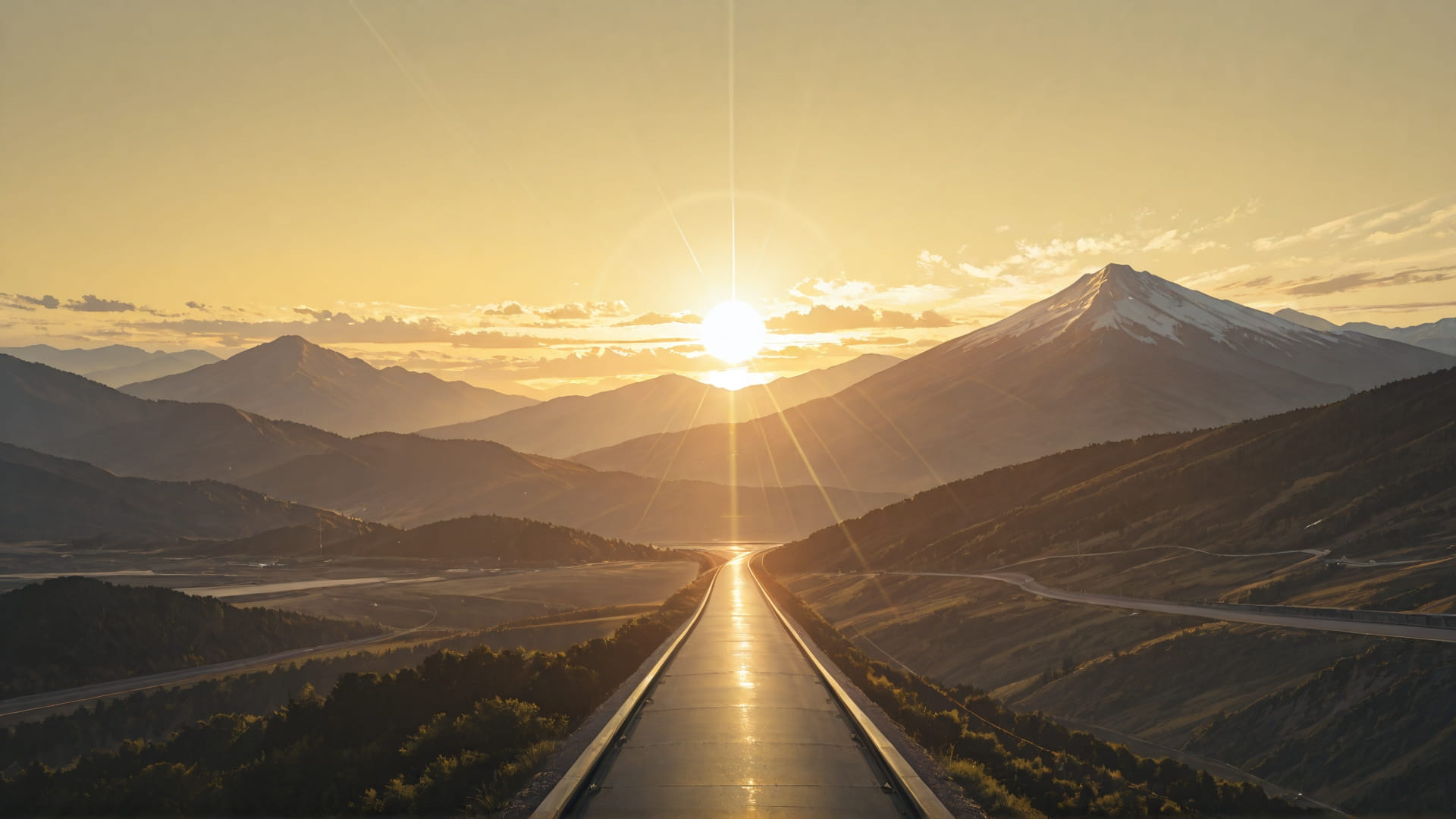 Yellow Afternoon Mountain Mirage smartphone wallpaper free download, vertical 16:9 format, Yellow, Afternoon, Mountain, Summer 001