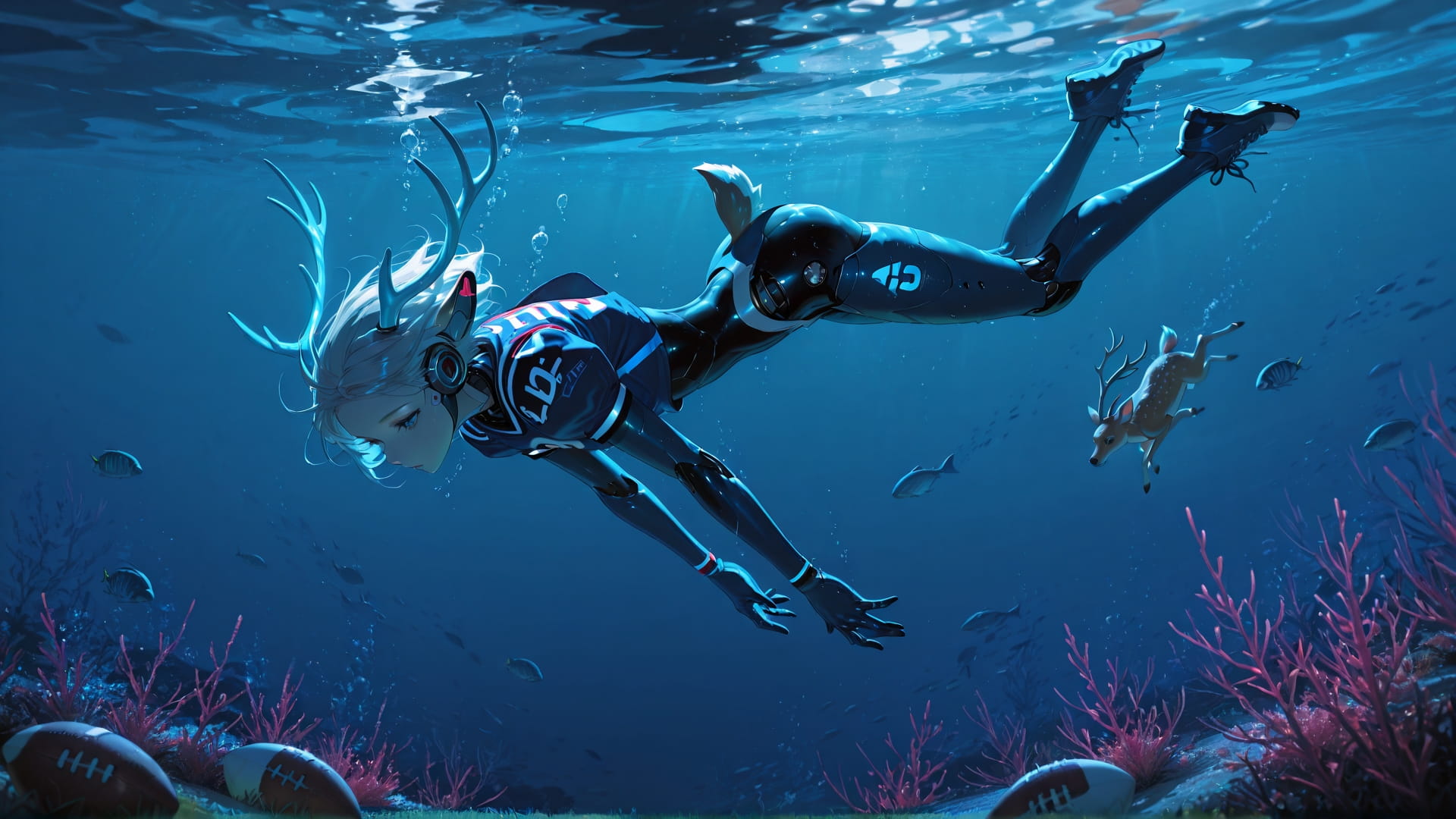 Blue Night Sea NFL smartphone wallpaper free download, vertical 16:9 format, Blue, Night, Sea, Spring