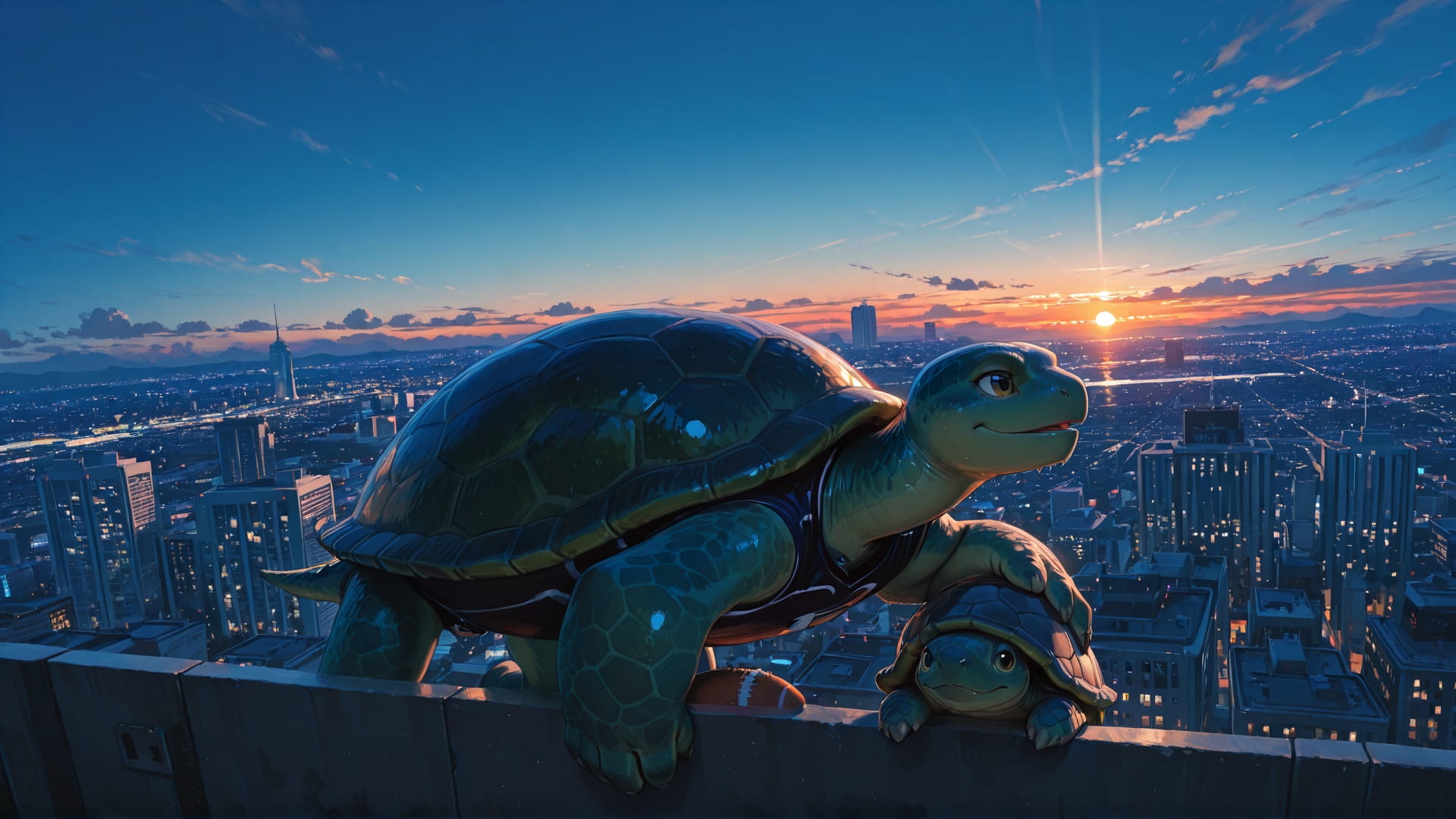 Blue Sunset City NFL smartphone wallpaper free download, vertical 16:9 format, Blue, Sunset, City, Summer